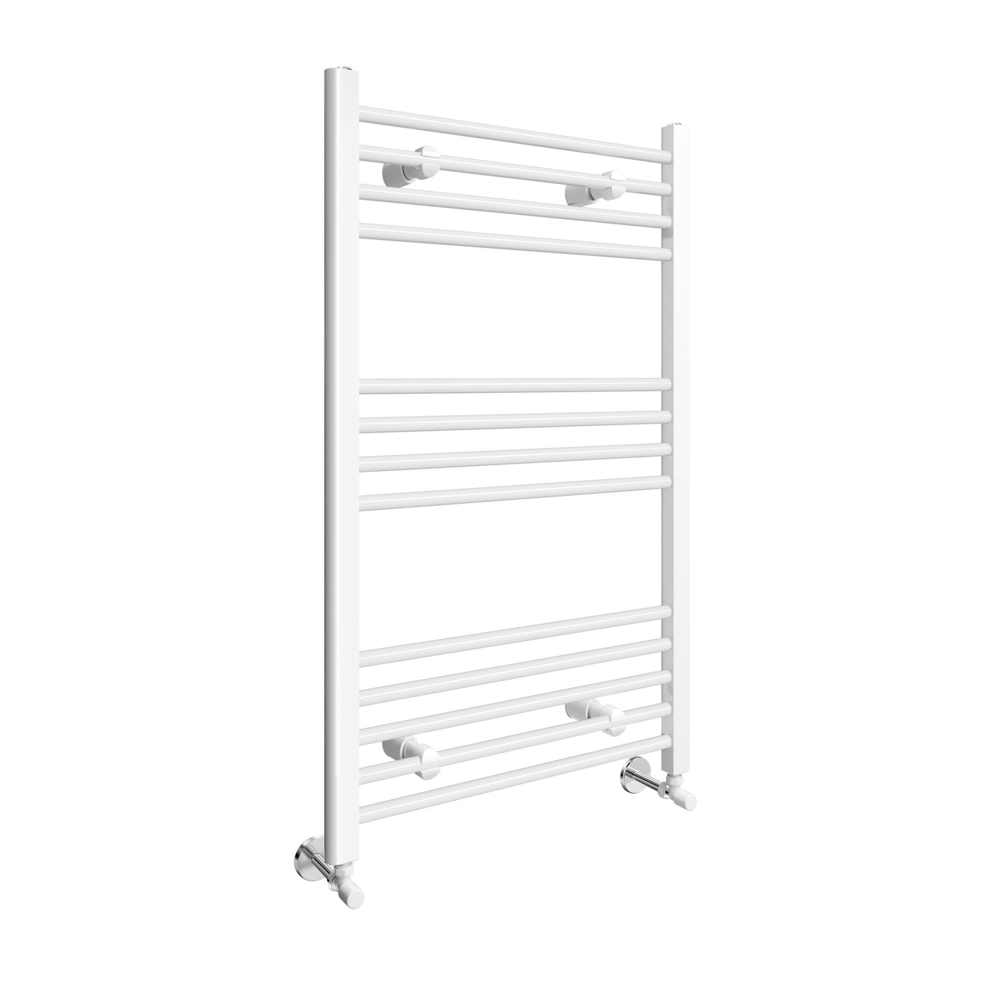 AA127- 1000x600mm White Straight Rail Ladder Towel Radiator - Polar Basic Offering durability and - Image 3 of 7