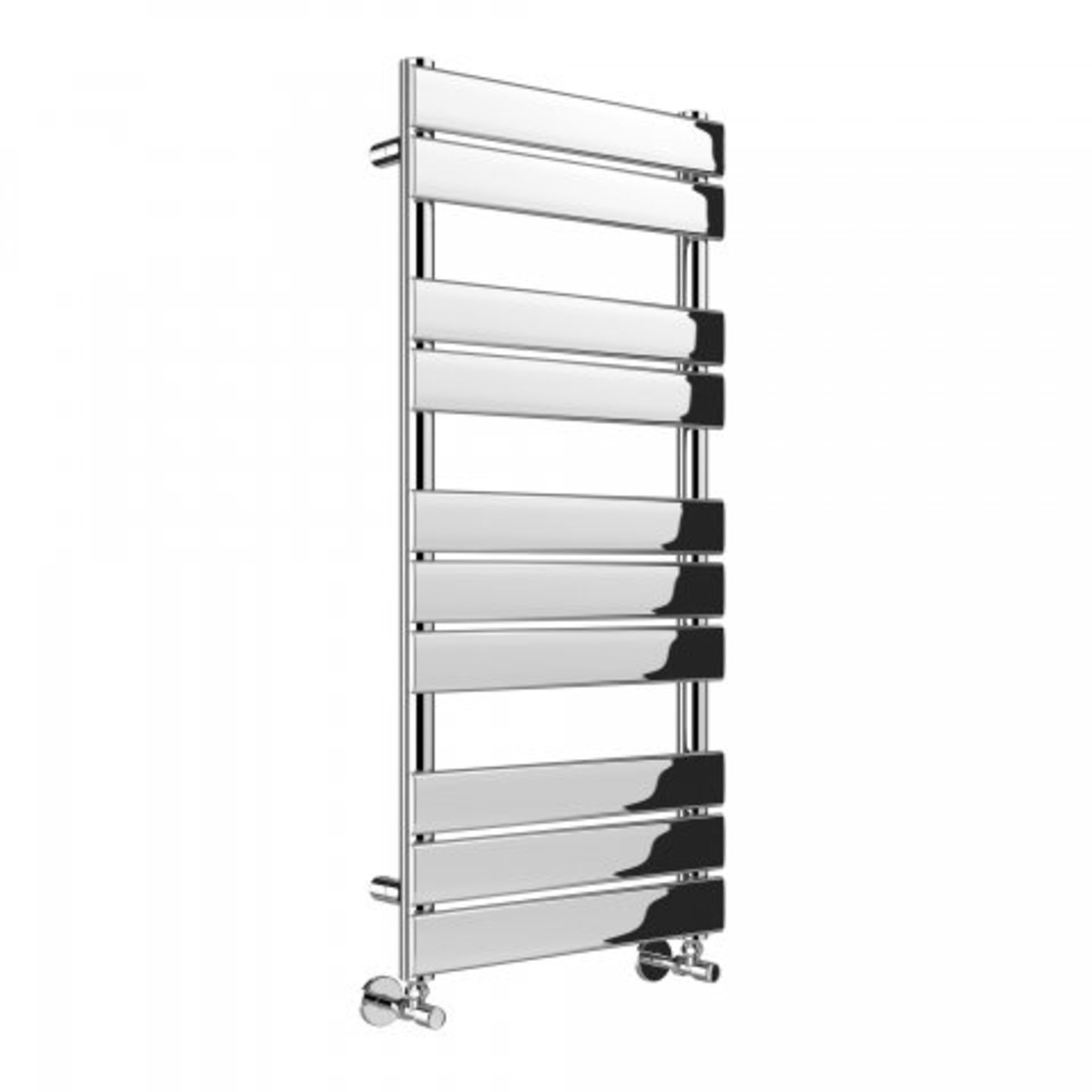 (SKU343) 1000x450mm Chrome Flat Panel Ladder Towel Radiator - Francis Range. RRP £284.39. - Image 3 of 3