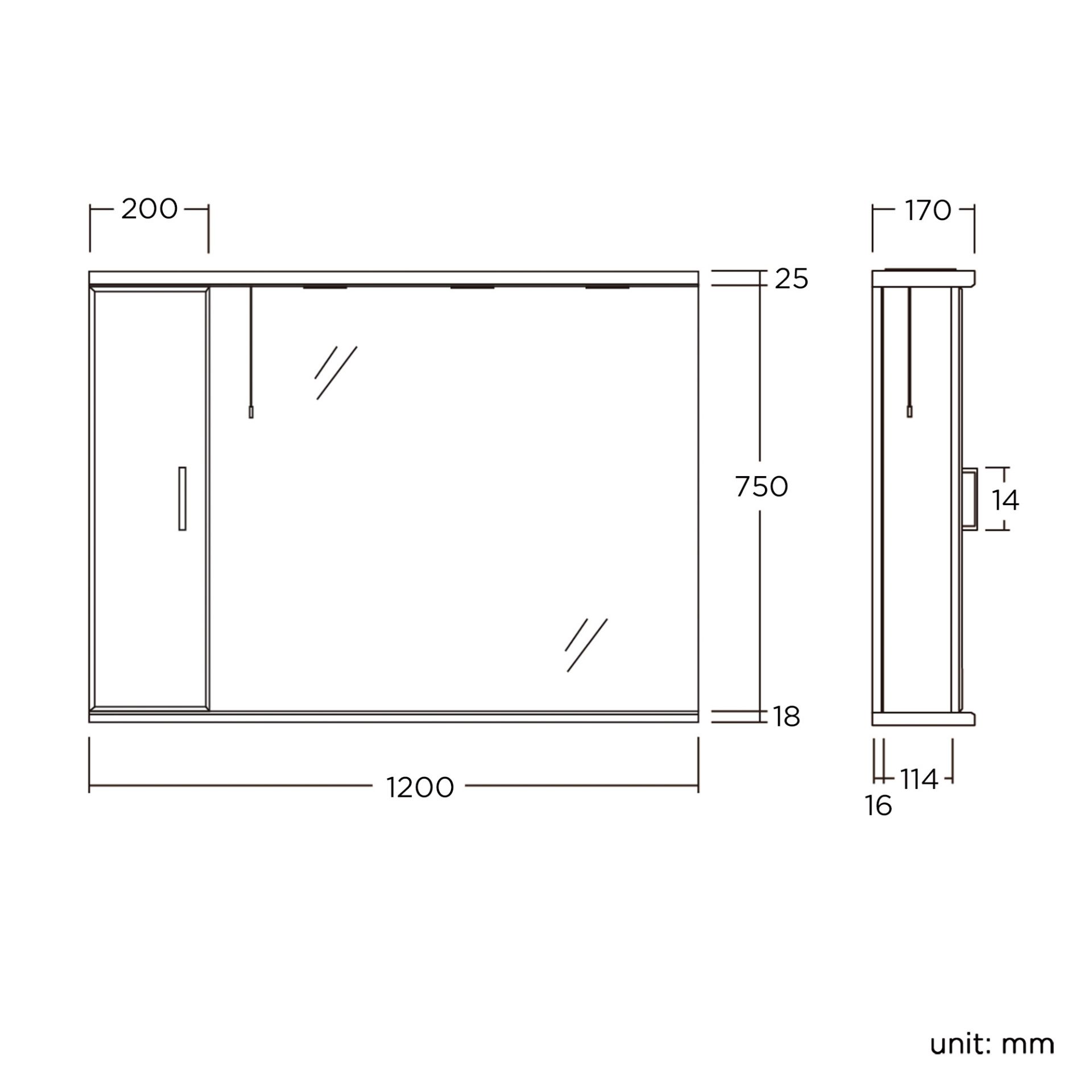 AA117- 1200mm Quartz Gloss White Bathroom Mirror Cabinet & Light. RRP £424.99. Enjoy reflection - Image 3 of 3