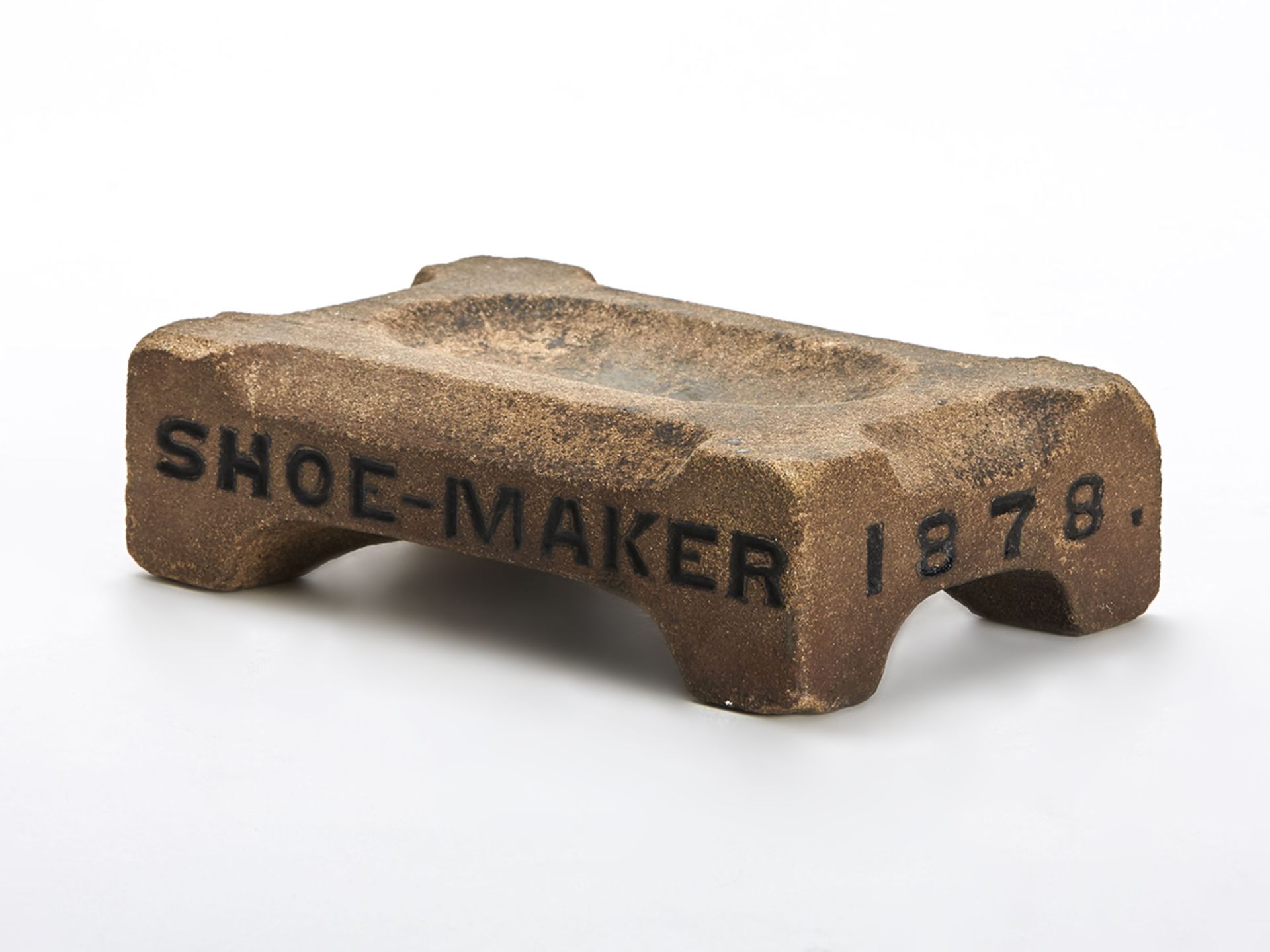 VERY UNUSUAL ANTIQUE ADVERTISING MATCH STRIKER BRICK 1878 - Image 3 of 10