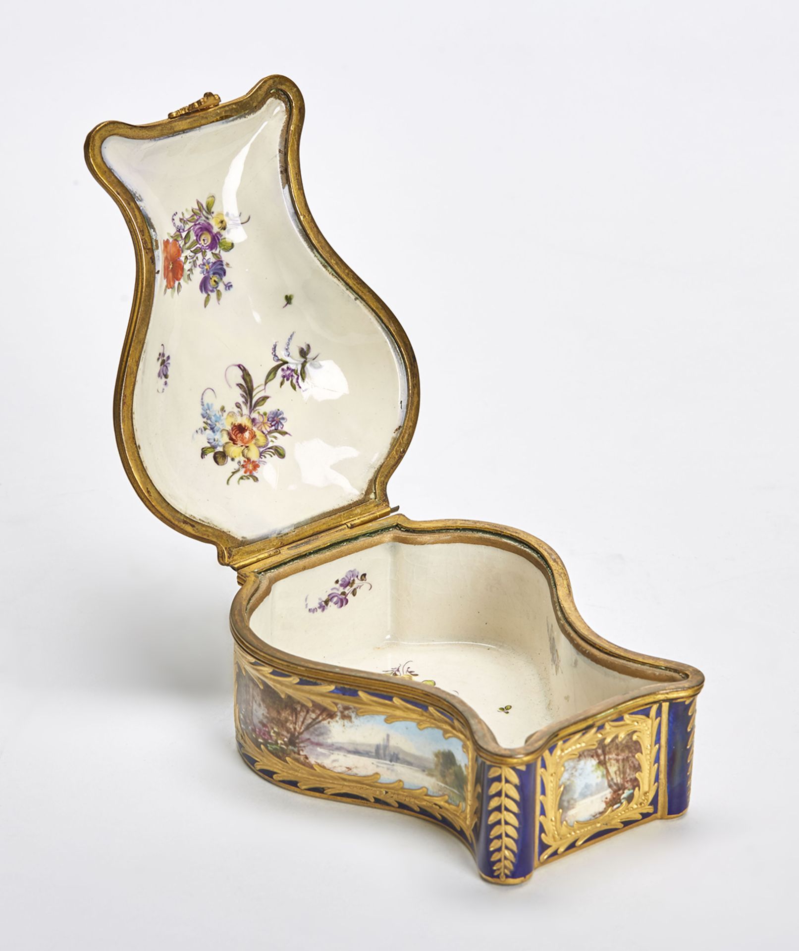 Antique French Sevres Painted Dressing Table Box 18/19Th C. - Image 4 of 9