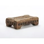 VERY UNUSUAL ANTIQUE ADVERTISING MATCH STRIKER BRICK 1878