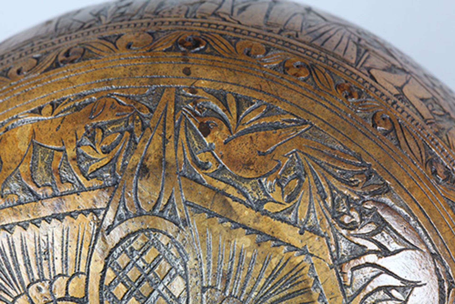 MUSEUM QUALITY HAND CARVED GOURD CONTAINER C.1800 - Image 10 of 11