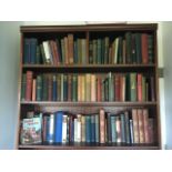 THREE SHELVES OF ANTIQUE BOOKS DUE TO SHOP CLOSURE, CIRCA 100 BOOKS WITH AN RRP IN EXCESS OF £2,