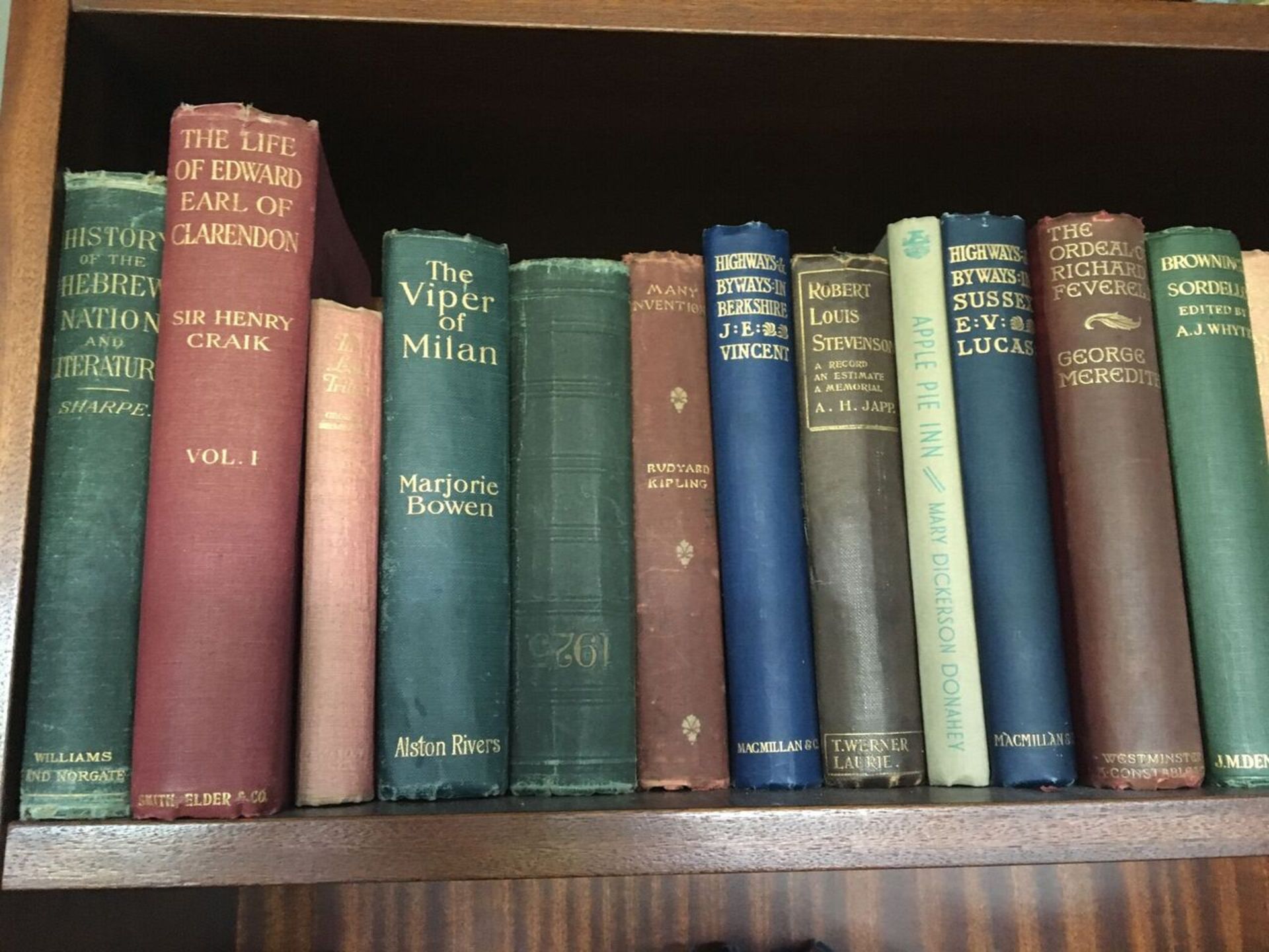 THREE SHELVES OF ANTIQUE BOOKS DUE TO SHOP CLOSURE, CIRCA 100 BOOKS WITH AN RRP IN EXCESS OF £2, - Image 4 of 9