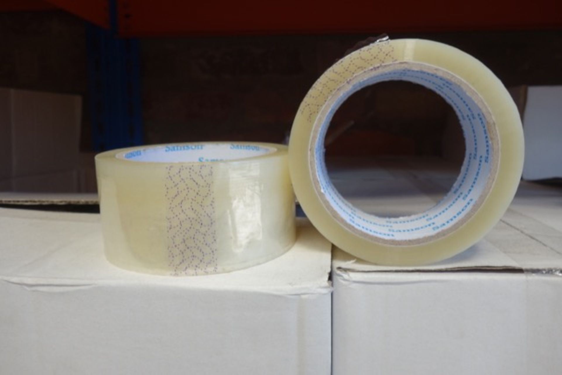 (EOL27) Pallet Containing 288 x 66m Rolls of Clear Tape. 48mm. High Retail Value.