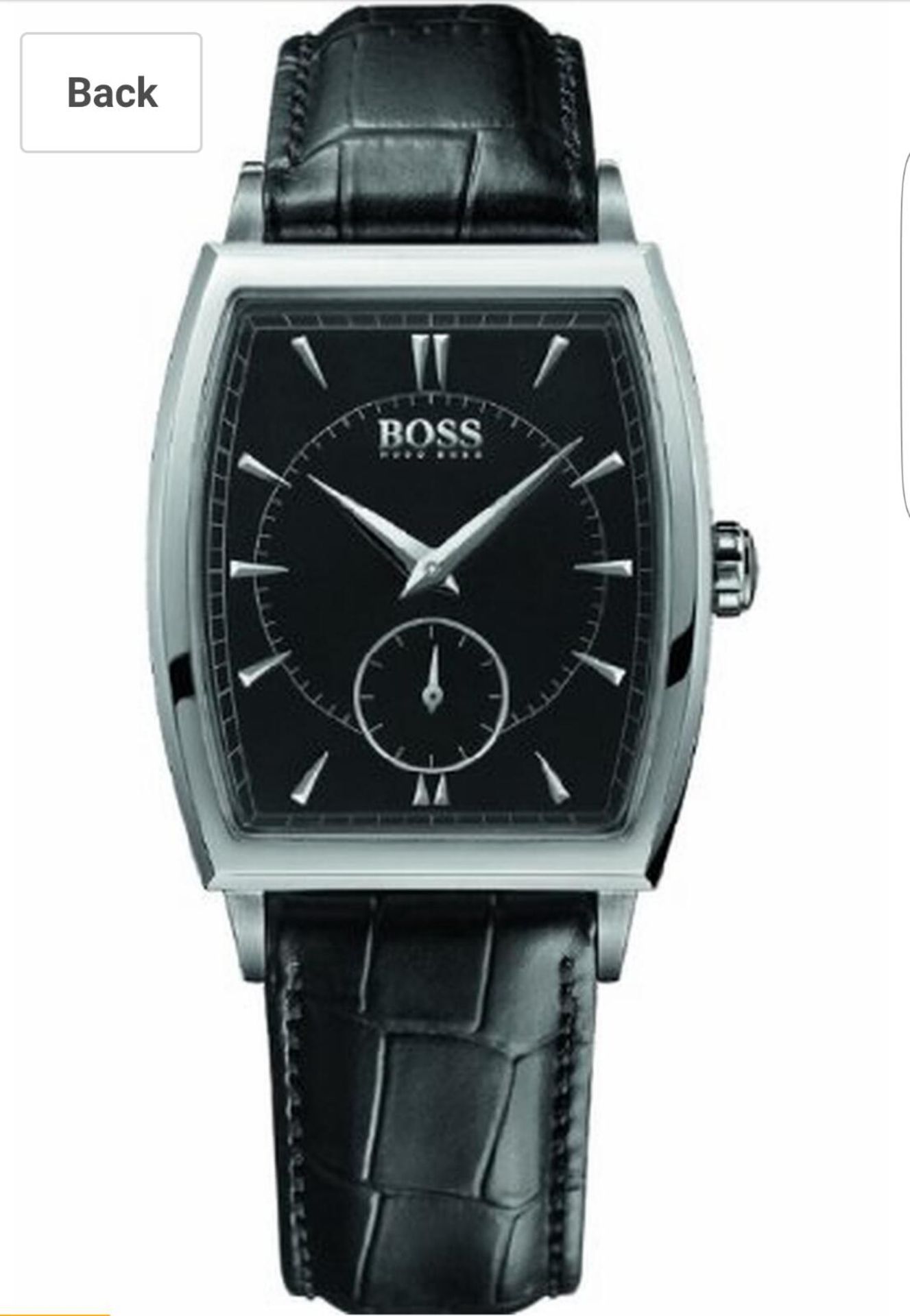 BRAND NEW GENTS HUGO BOSS 1512845, DESIGNER WATCH WITH A LEATHER STRAP AND ORIGINAL BOX - RRP £499
