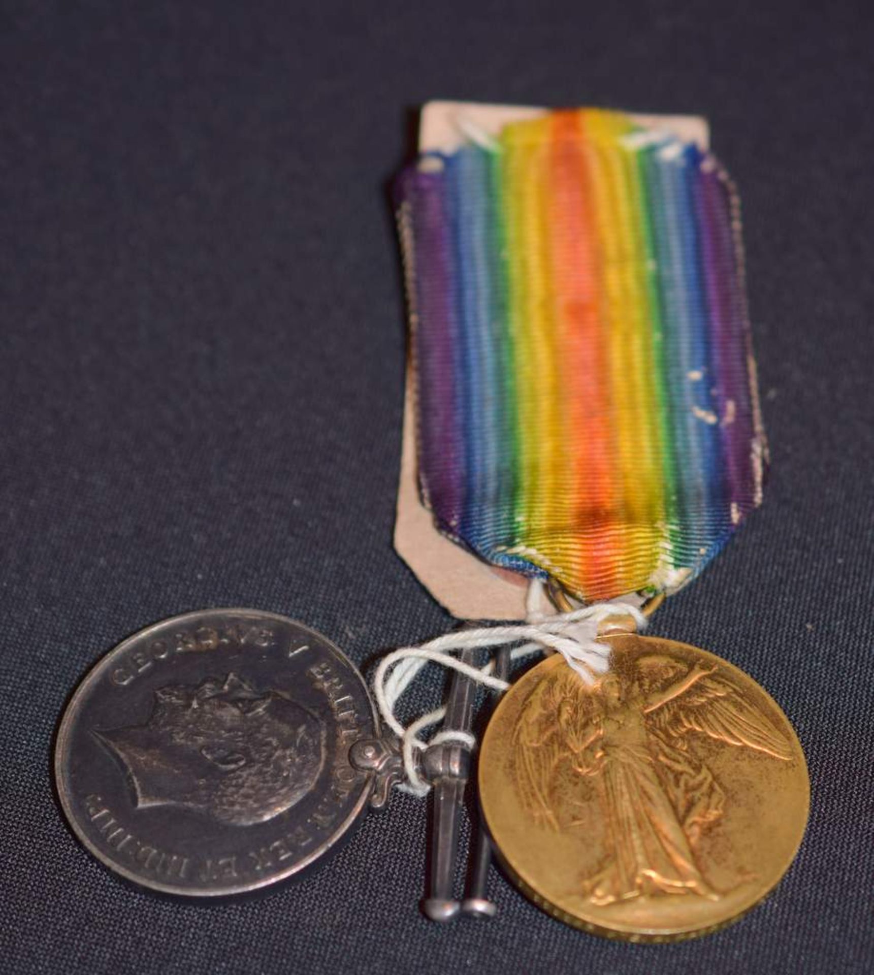 Pair Of WW1 Medals, One With Ribbon