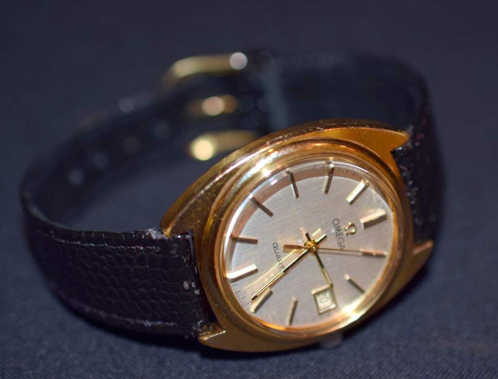 Gentleman's Omega Quartz Wristwatch Gold-Plated - Image 2 of 4