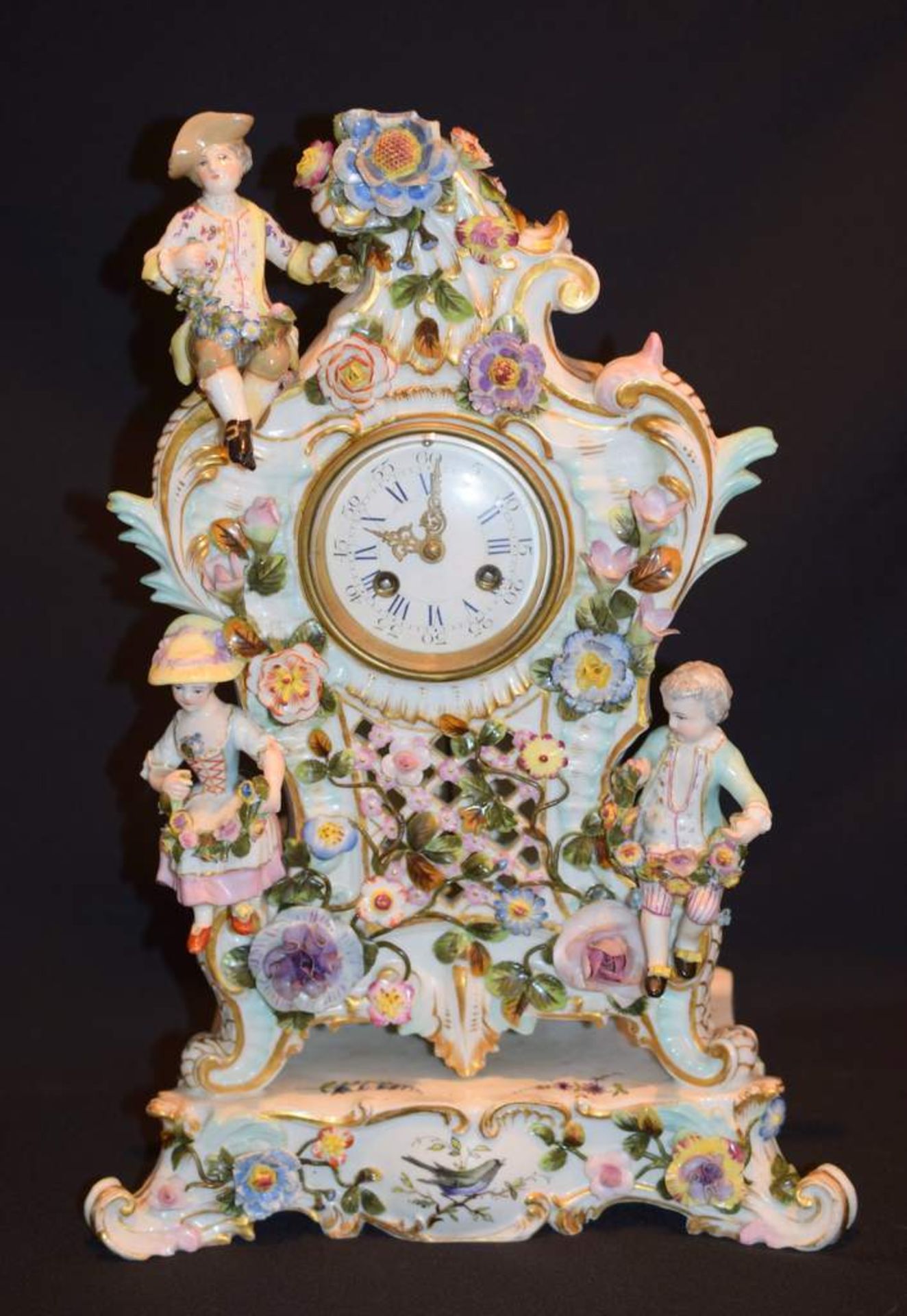 Meissen Porcelain Clock Of Marcolini Period