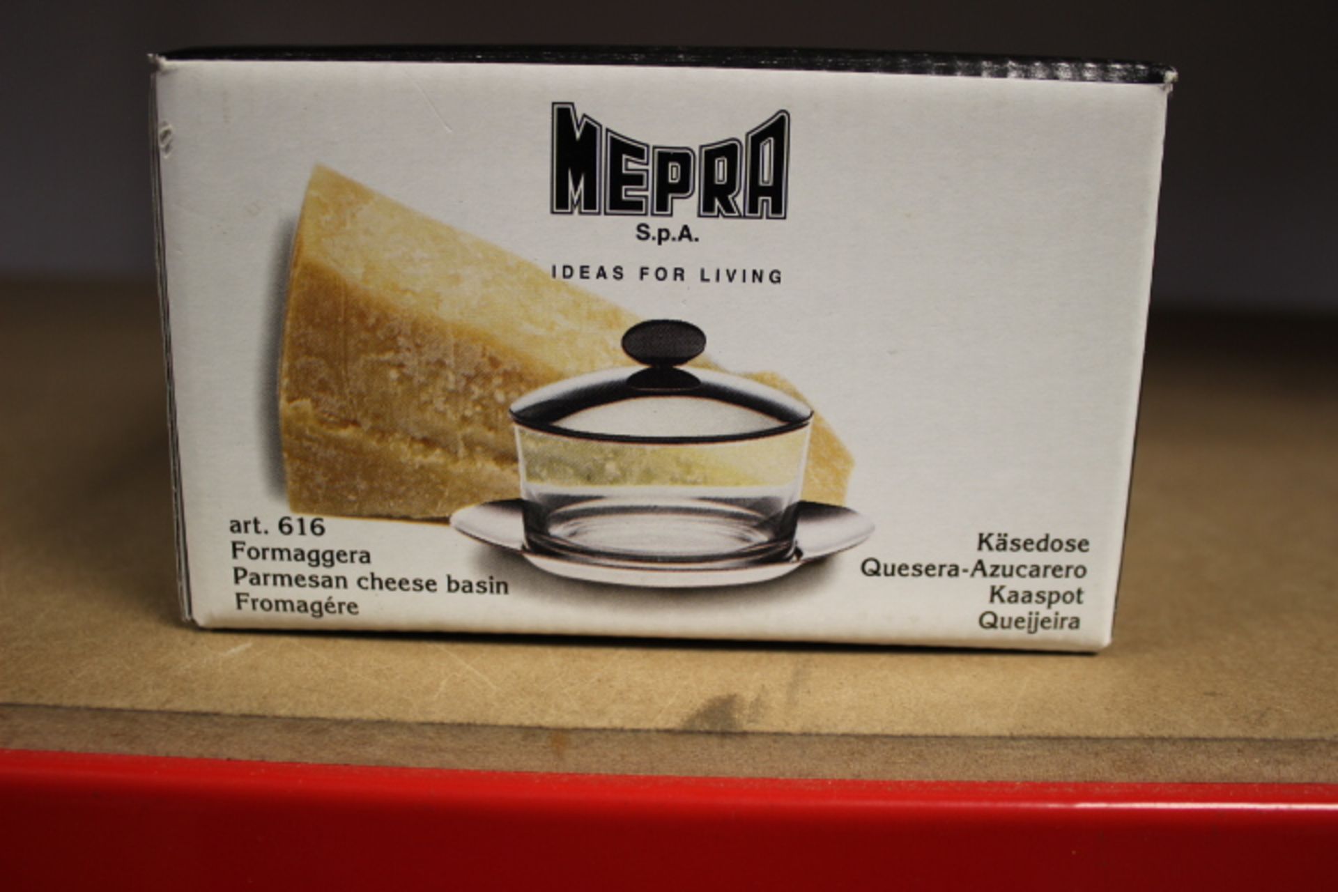 Mepra Stainless Steel Due Ice Parmesan Cheese BasinSilver
