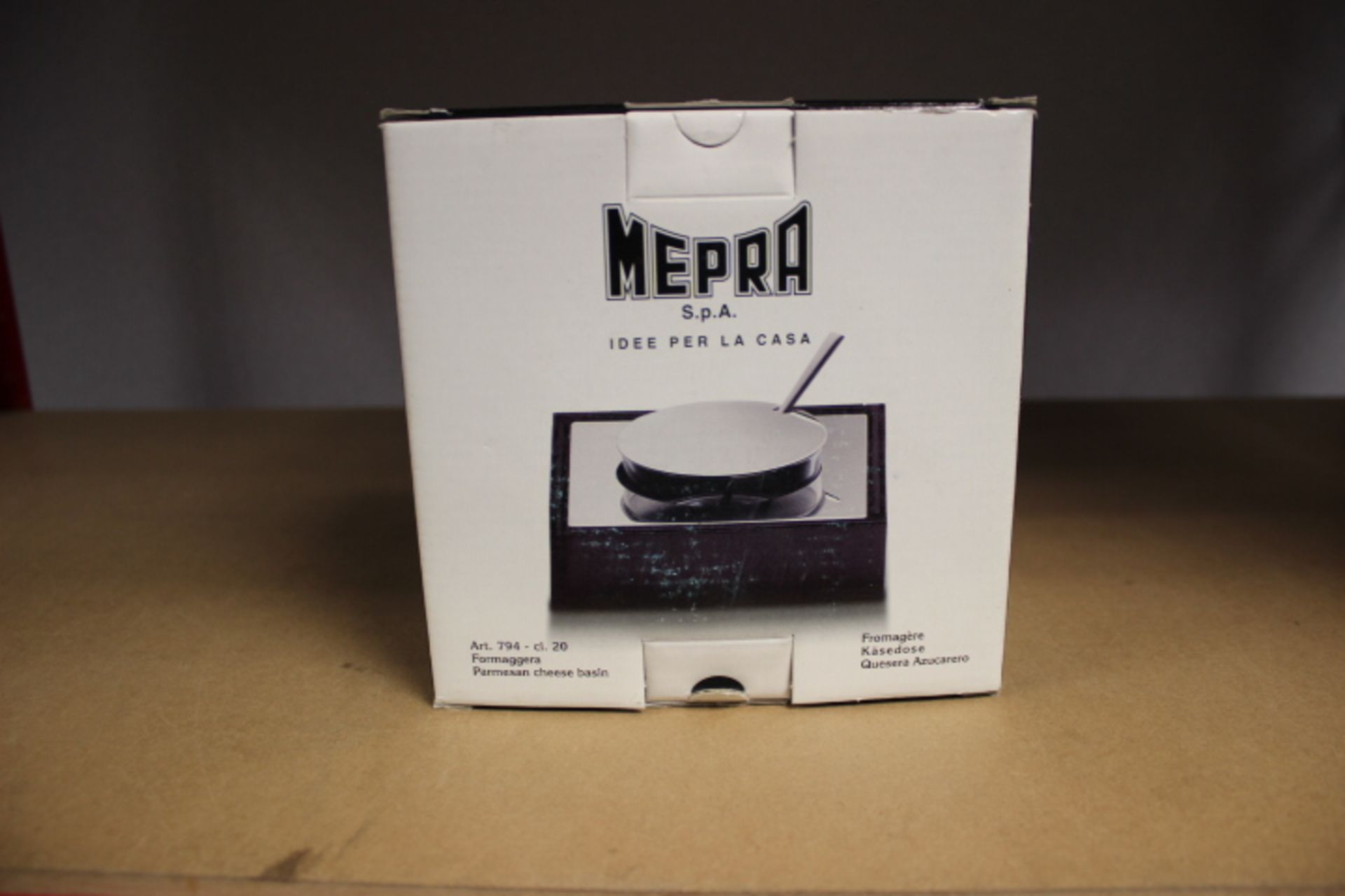 Mepra Stainless Steel Parmesan Cheese Basin, Wenge