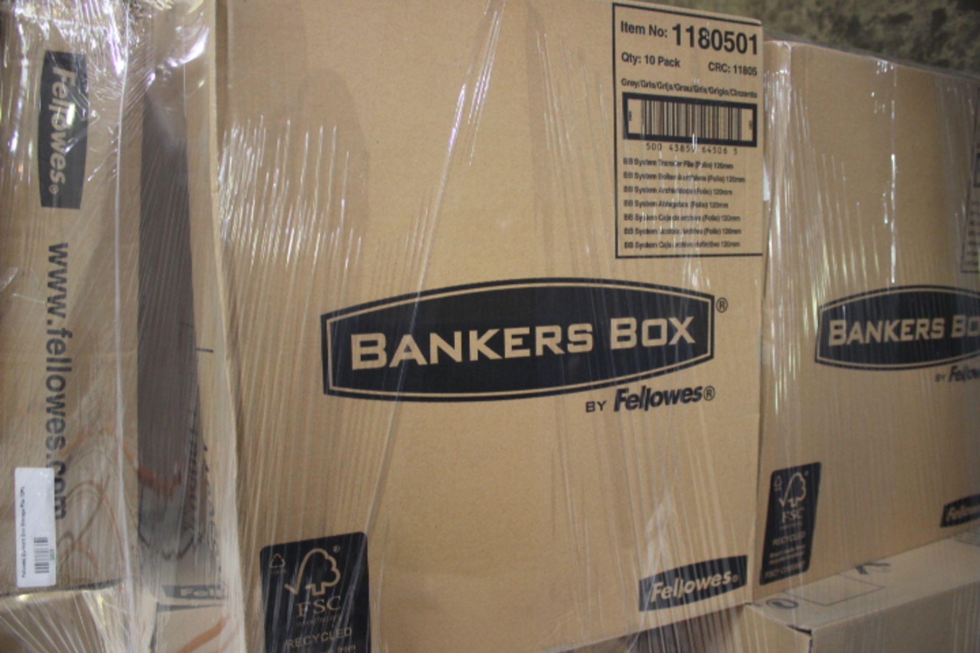 1 x Pallet of Fellowes Bankers Storage Boxes, 40 Packs of 10 - Image 2 of 3