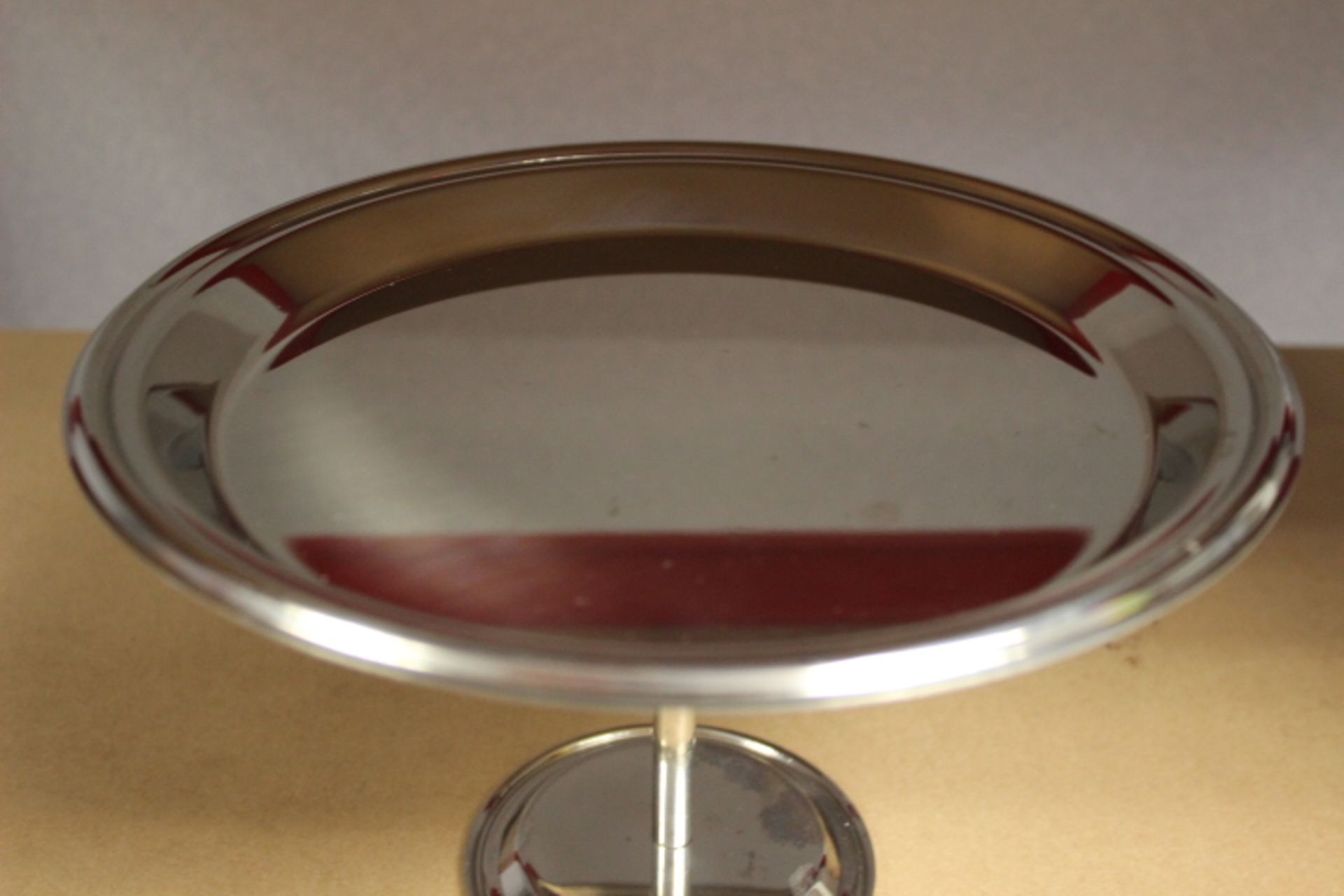 Mepra 24 cm Petit-Fours Stand with Base, Silver - Image 3 of 3
