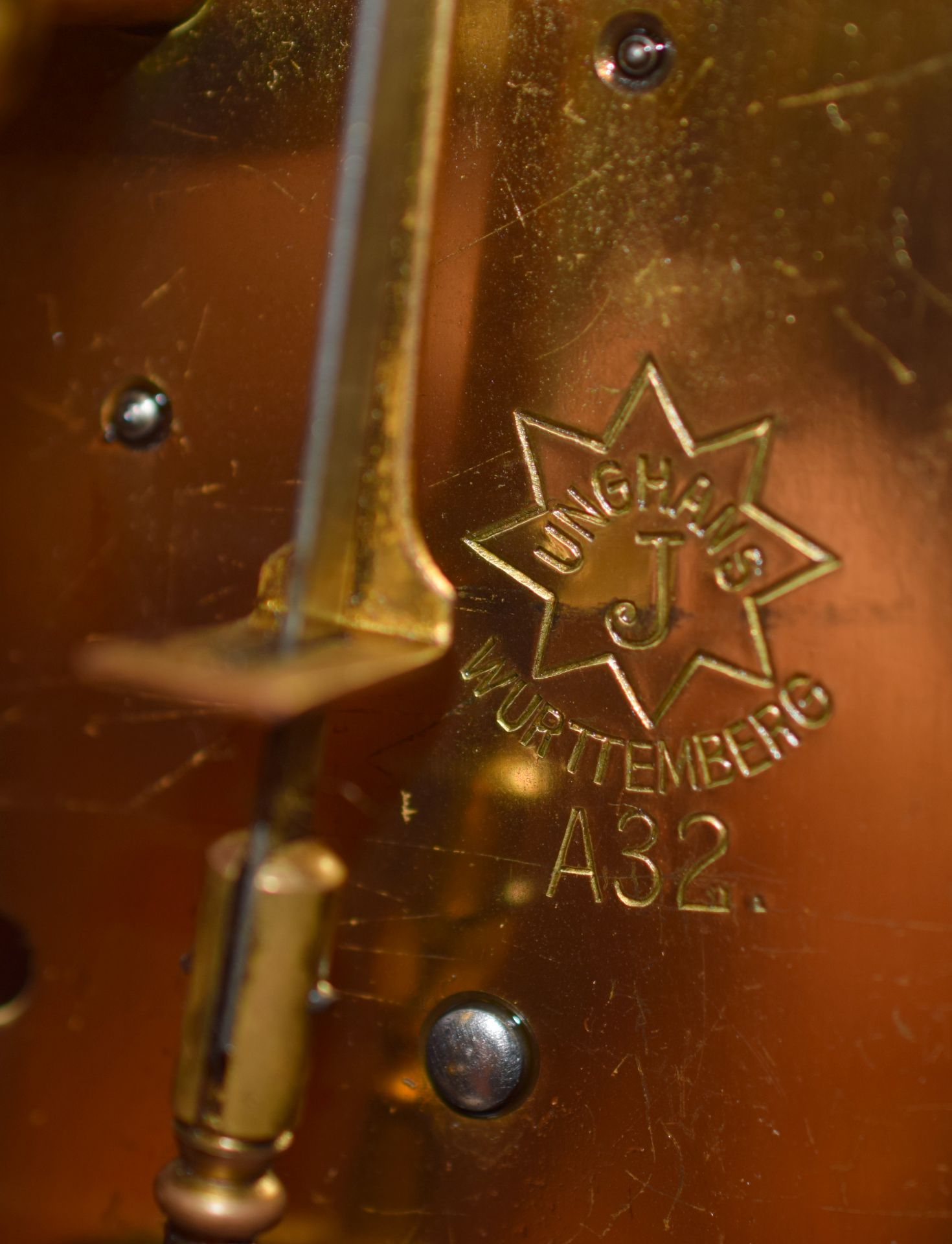 19th Century Junghams Mantel Clock In Mahogany And Walnut - Image 5 of 7