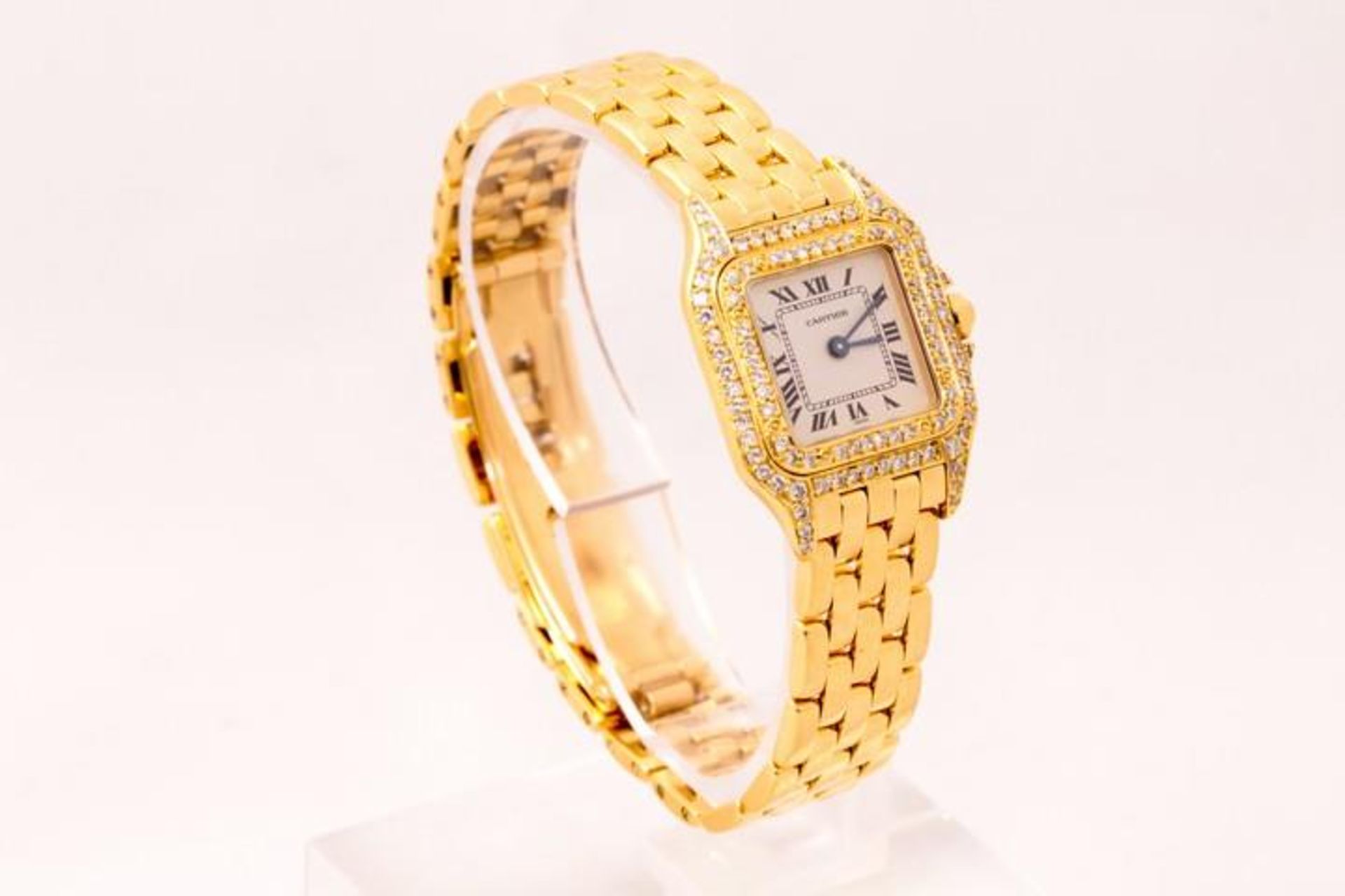 Cartier Panthere Ladies Diamond 18ct Yellow Gold Watch - Image 3 of 4