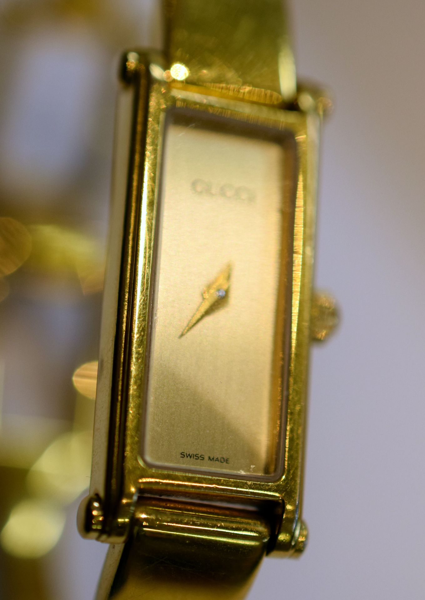 Ladies Gold-Plated Gucci Quartz Watch On Bracelet - Image 4 of 6