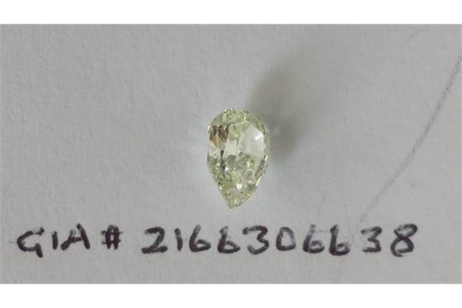 1.01 carat Pear Modified Brilliant Diamond - Image 2 of 4
