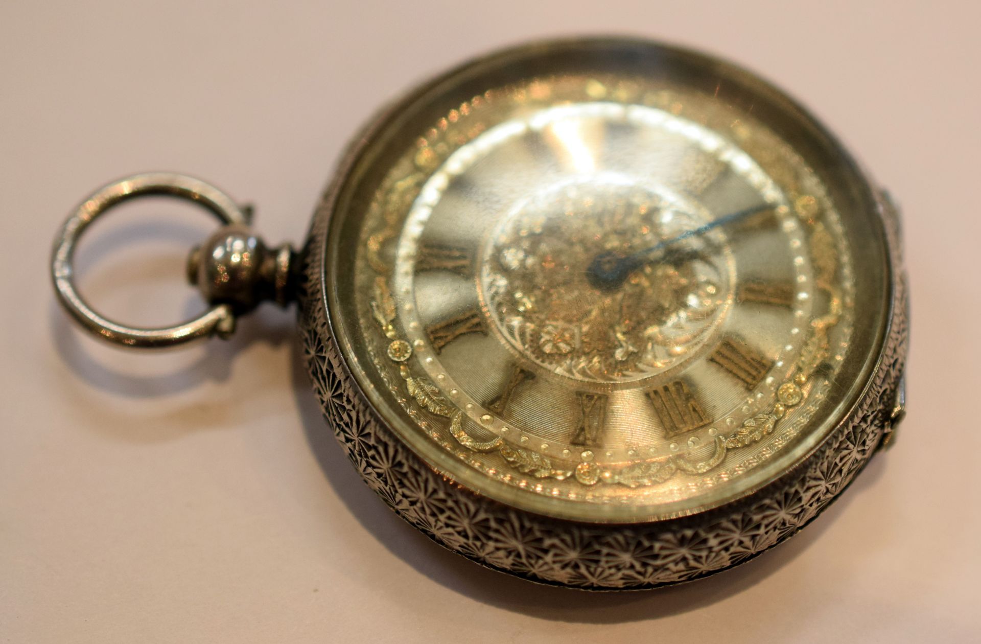 Vintage Ladies Silver Cased French Fob Watch