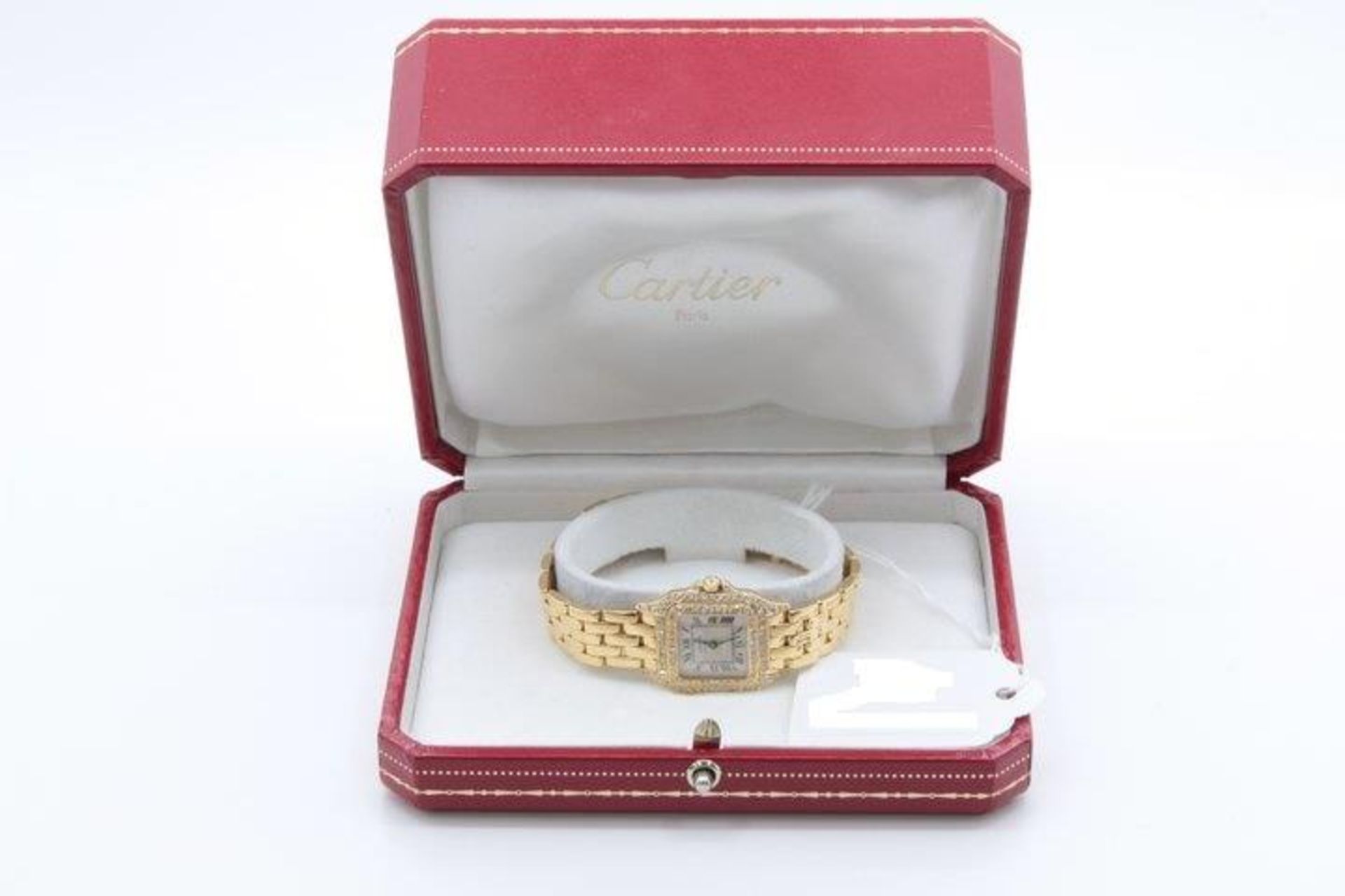 Cartier Panthere Ladies Diamond 18ct Yellow Gold Watch