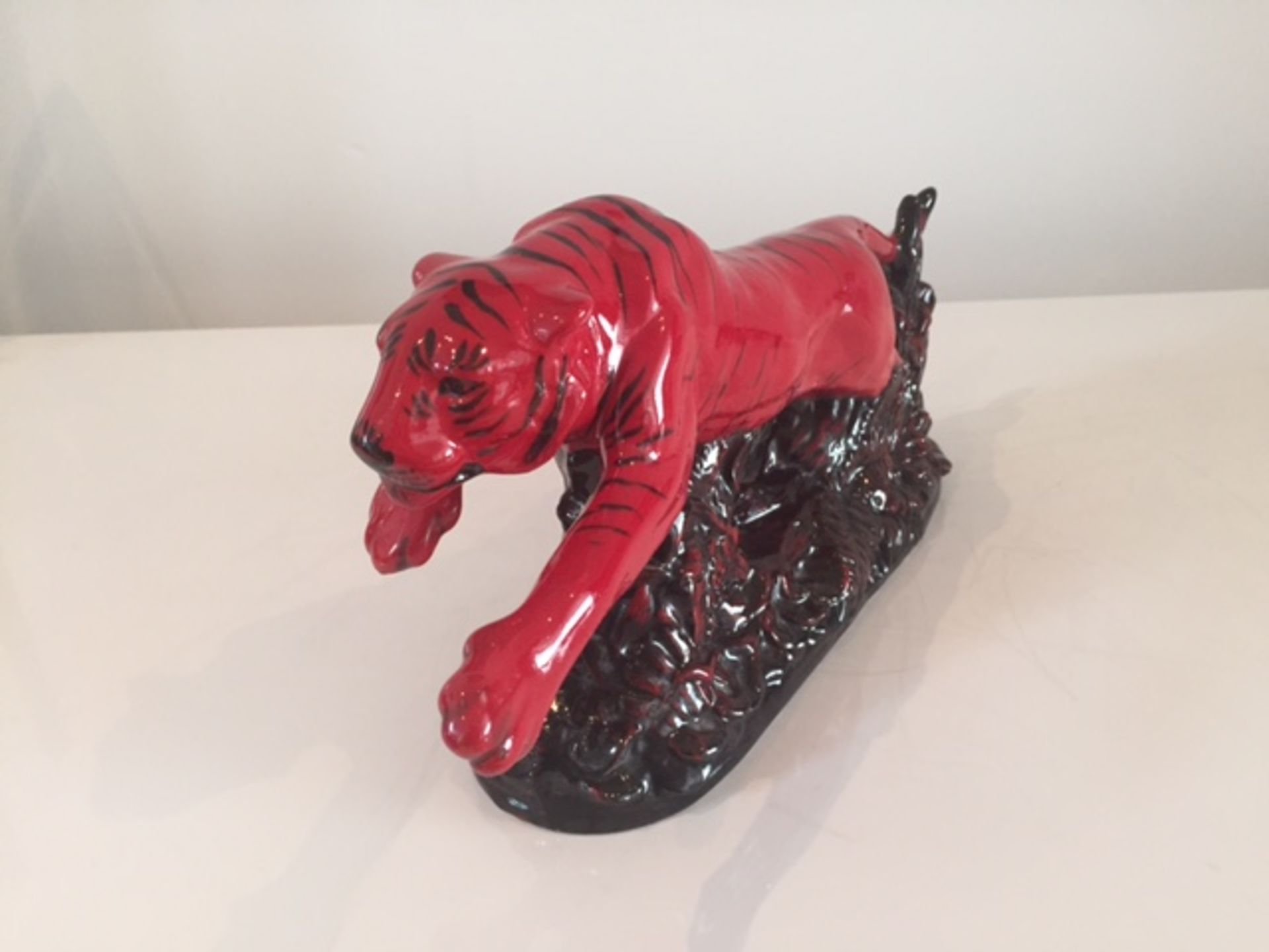 Peggy Davis ceramic tiger.