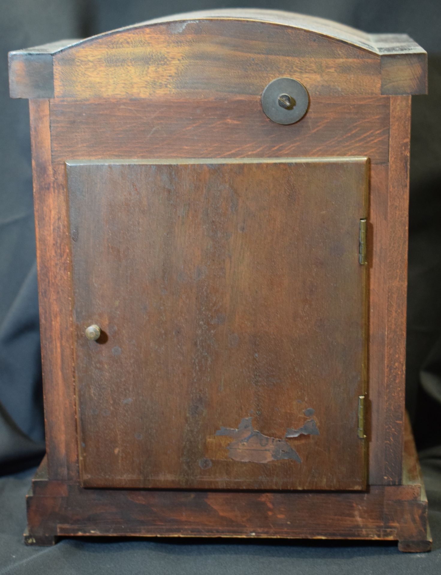 19th Century Junghams Mantel Clock In Mahogany And Walnut - Image 7 of 7