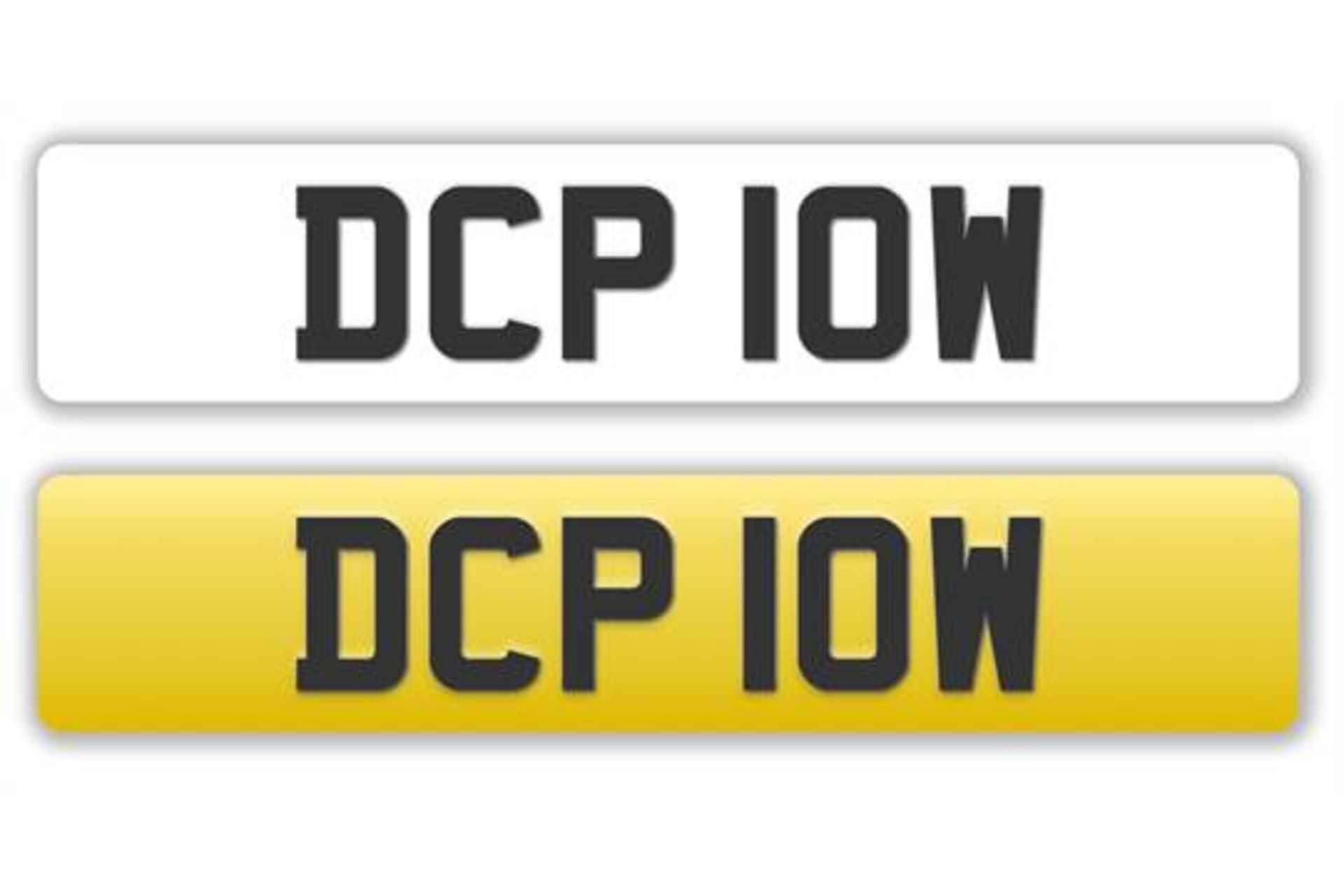 Cherished Vehicle Registration Plate... DCP I0W