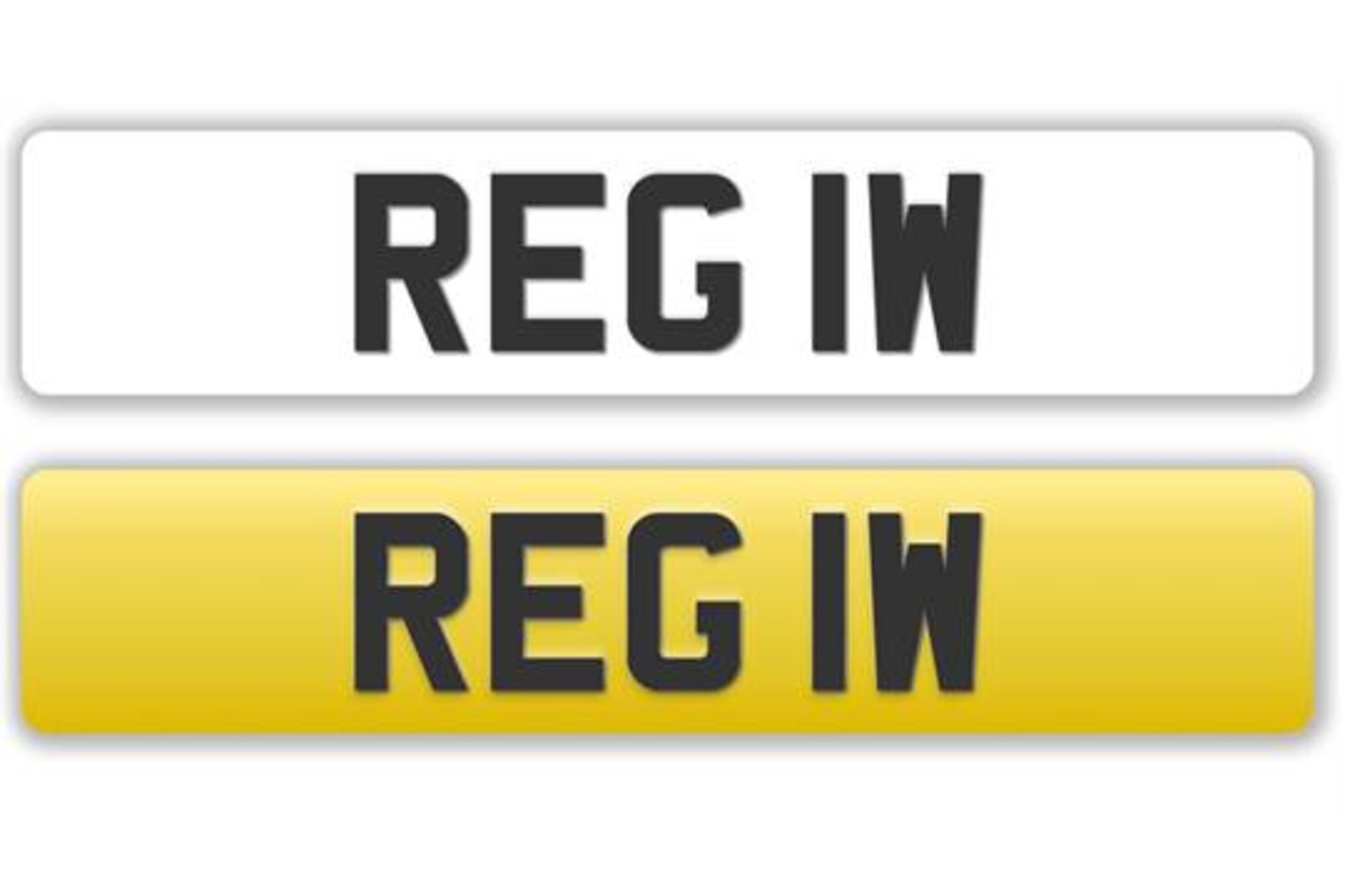 Cherished Vehicle Registration Plate... REG IW