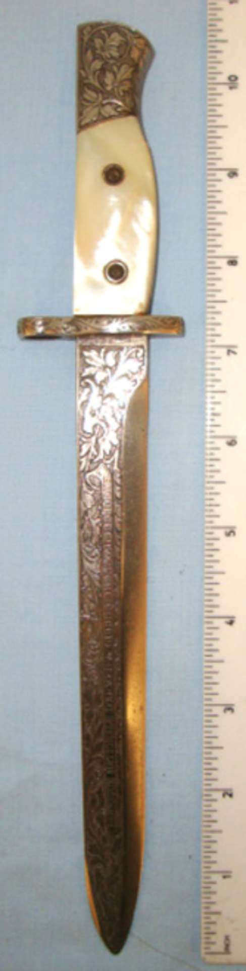 VERY RARE, Original 1960’s-1970’s Belgian FN Presentation Knife Bayonet With Engraved Blade