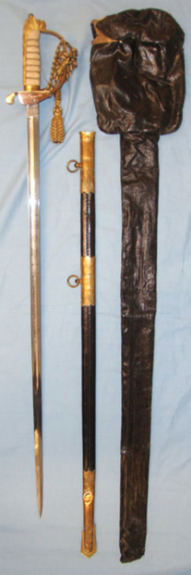Post 1952 British Royal Navy Officer’s Sword To ‘A.G. Burnett’ By Gieves - Image 3 of 3