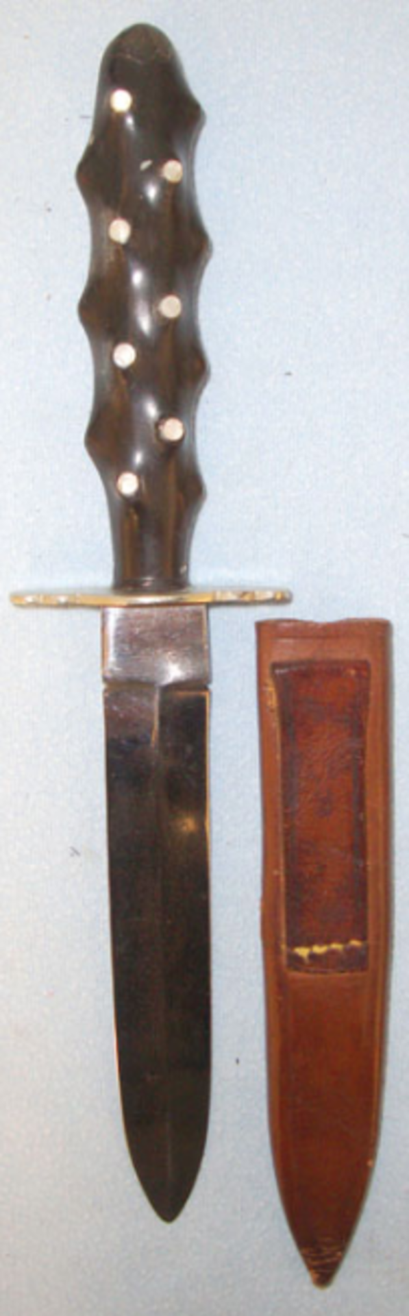 Late Victorian Masonic Knife With Ebony Handle Inlaid With Mother Of Pearl Studs - Image 3 of 3