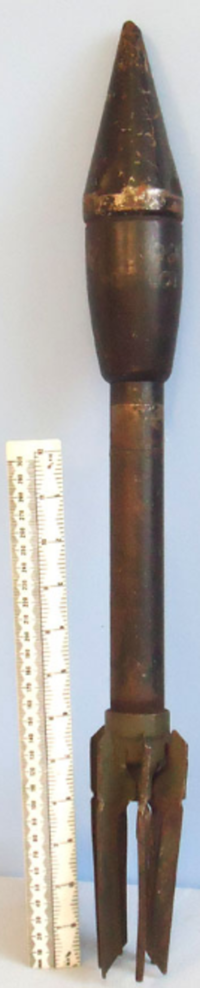 INERT 2.36” HEAT (High Explosive Anti-Tank) (Hollow Charged) ‘Bazooka’ M7A1 Practice Rocket.