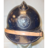 WW1 French M15 Adrian Combat Helmet With 1930's & WW2 'RF' (Republique Francaise)