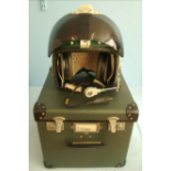 British R.A.F. Flying Helmet 'Bonedome' MK. 3A, Complete.