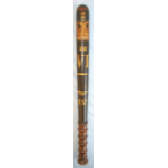 1830-1837 William IV Painted Ebonised Wood Police Truncheon District Or Constable Number 12