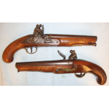 MINT, 1829- 1830 Matching Pair Of English Officer’s Private Purchase 1796 Pattern Pistols