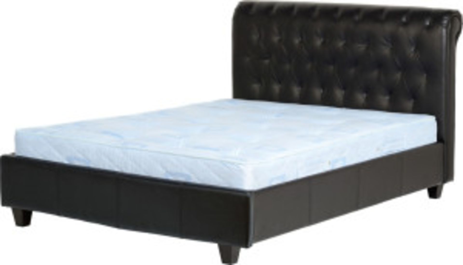 Brand new boxed direct from the manufacturers double Roxane bedstead in black