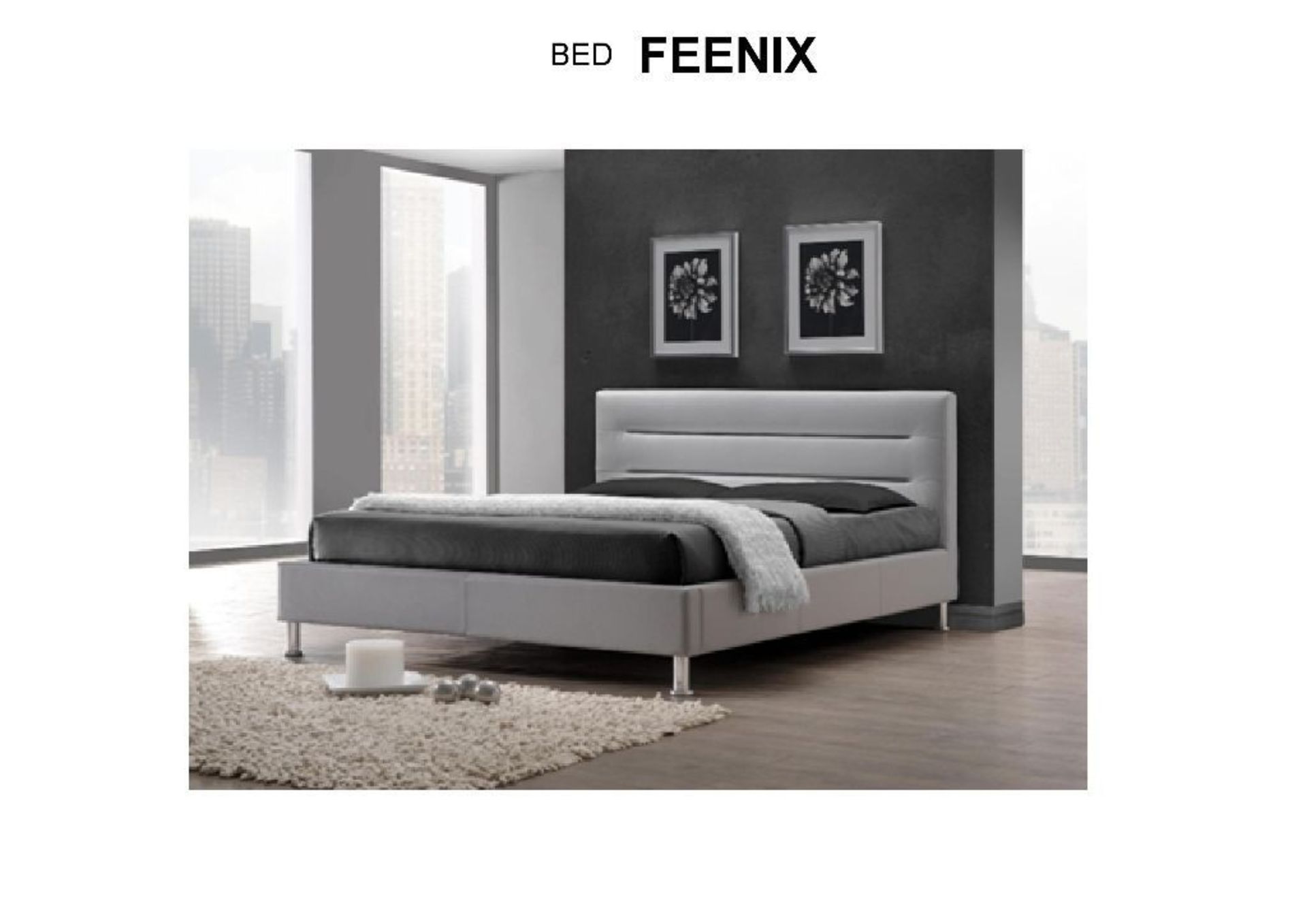 Brand new boxed direct from the manufacturers double feenix put bedstead in Ivory