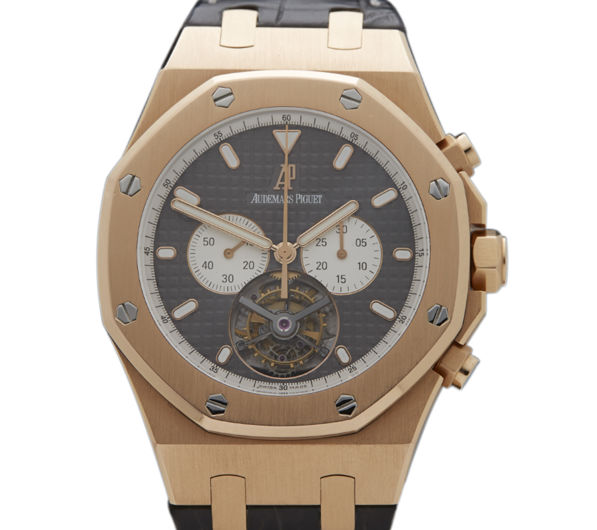 Audemars Piguet, Royal Oak Tourbillon Chronograph 18k Rose Gold - Image 3 of 10