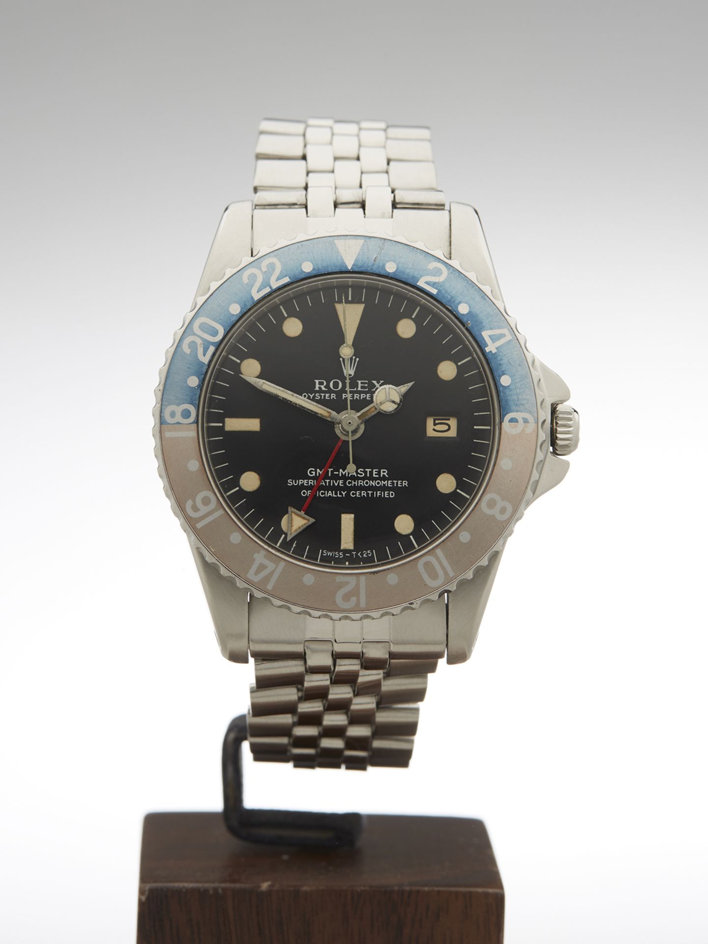 Rare, 1961 Rolex, GMT-Master Pointed Crown Guards, Matt Dial 40mm Stainless Steel 1675 - Image 3 of 9