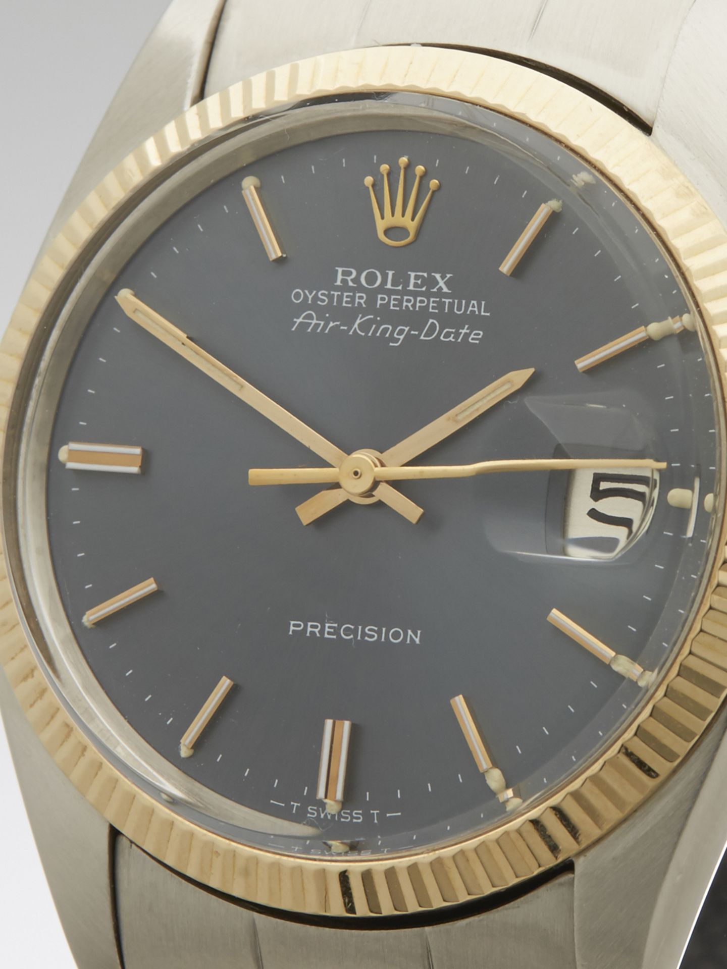 1978 Rolex, Air King Date, Rare Gold Bezel and Crown - Image 2 of 10