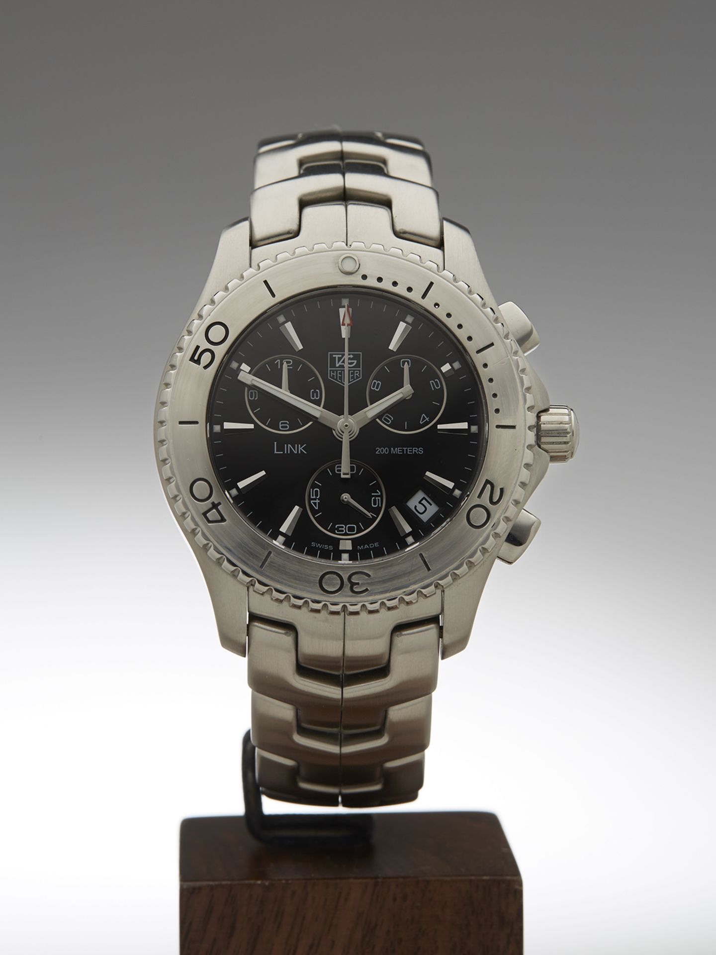 Tag Heuer, Link Chronograph 42mm Stainless Steel - Image 3 of 9