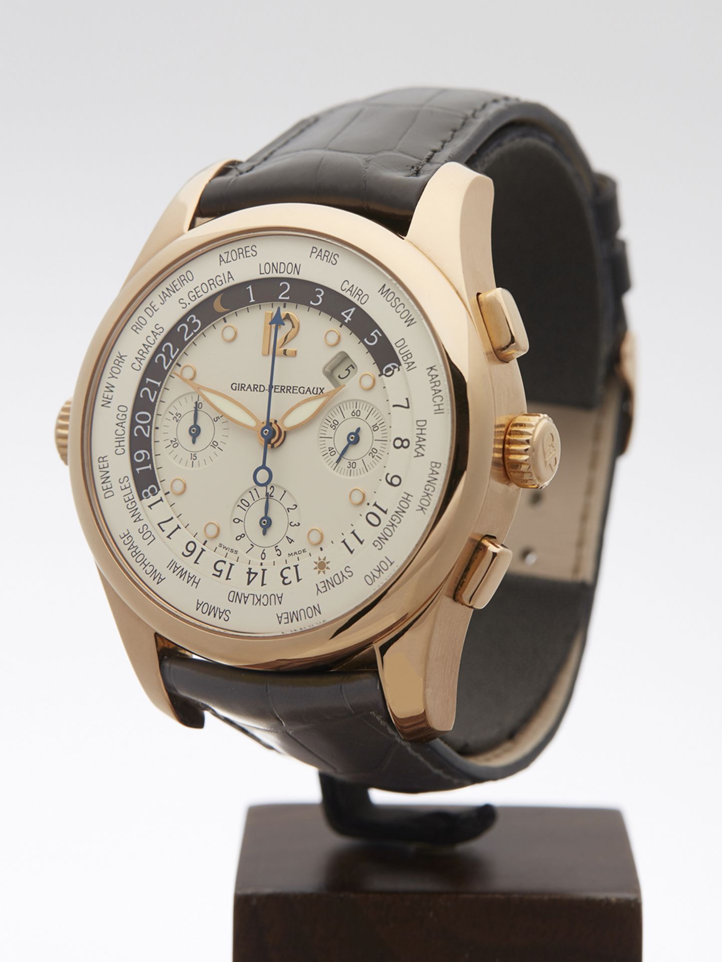 Girard Perregaux, WW.TC 18K Rose Gold Mens 49800-0-51-1041