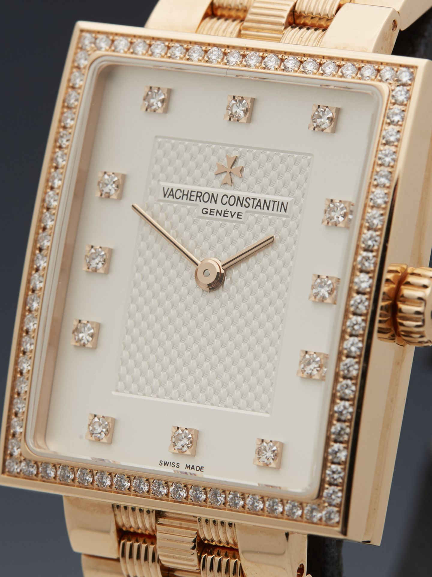 Vacheron & Constantin, Patrimony Traditionnelle Diamonds 18k Rose Gold 26mm 25715/335G - Image 2 of 11
