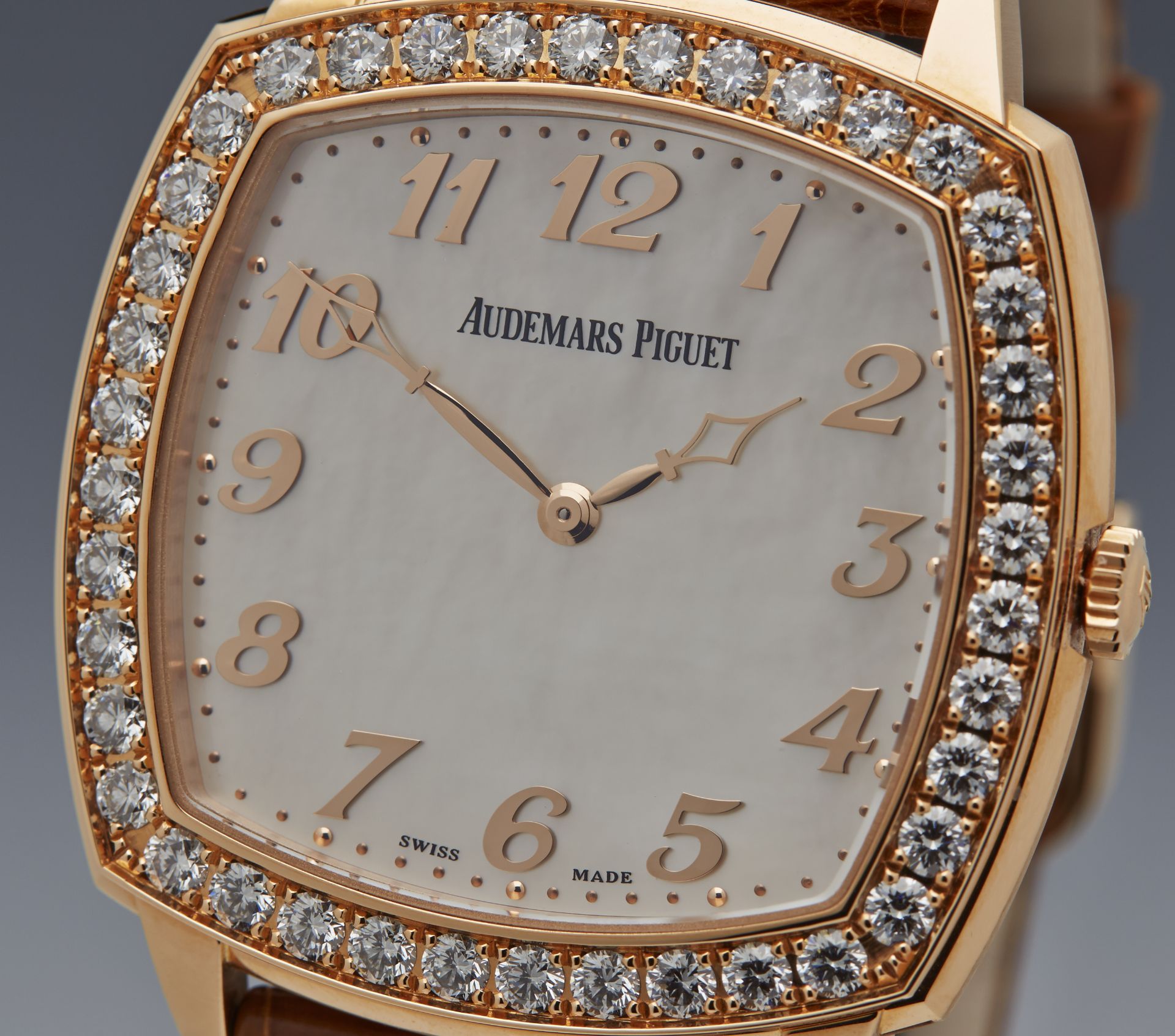 Audemars Piguet, Tradition Extra Thin 18k Rose Gold Diamonds MOP 15337OR.ZZ.A810CR.01 - Image 2 of 11