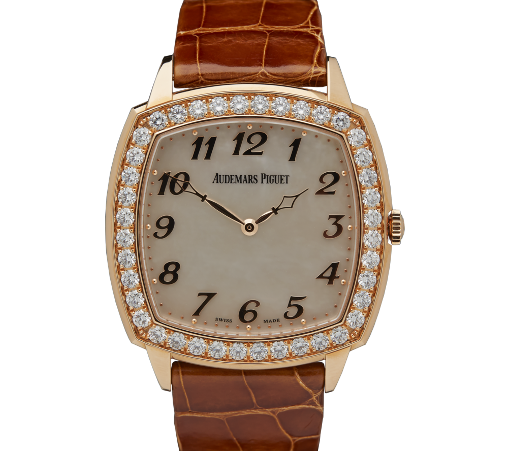 Audemars Piguet, Tradition Extra Thin 18k Rose Gold Diamonds MOP 15337OR.ZZ.A810CR.01 - Image 3 of 11