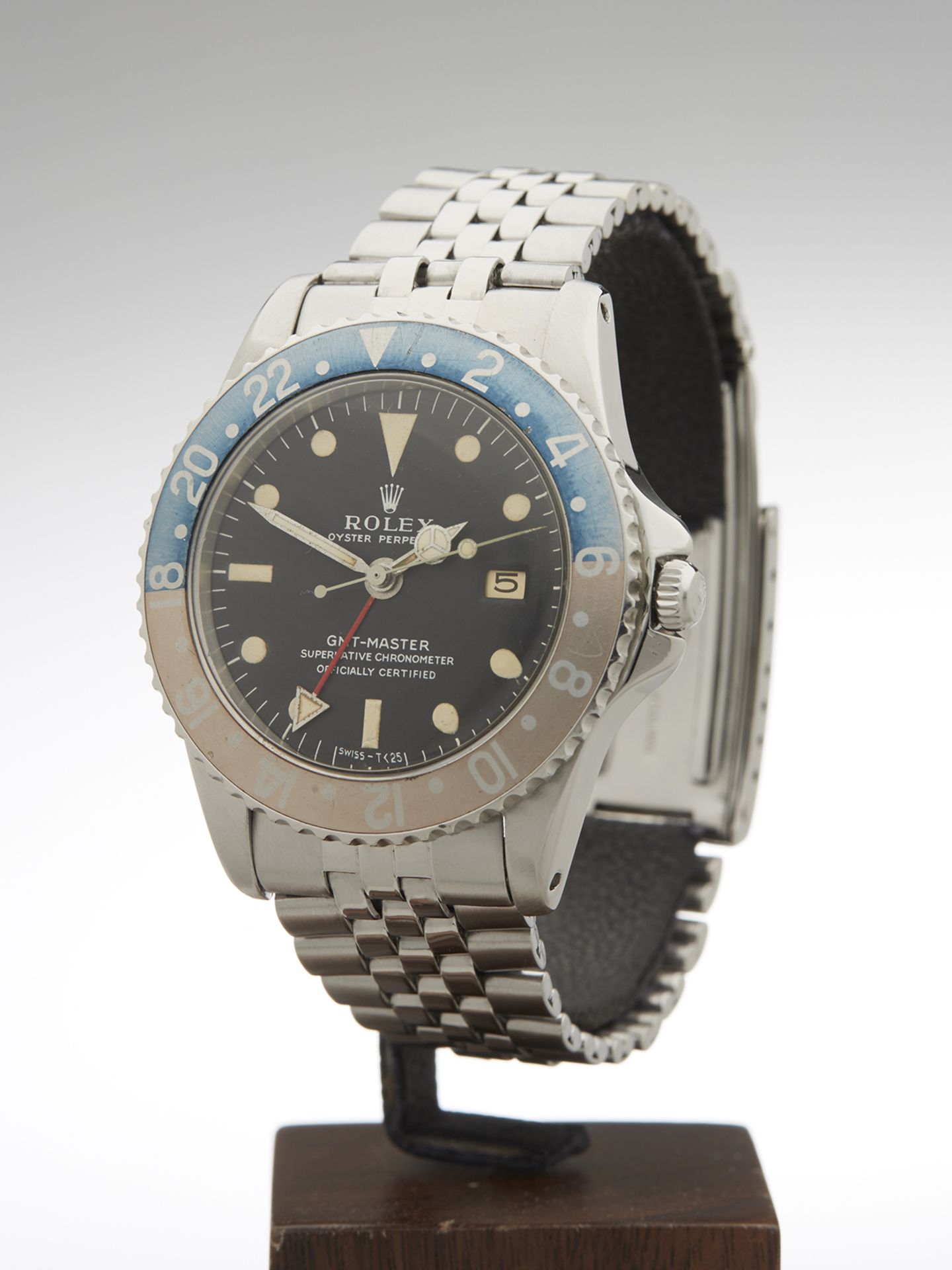 Rare, 1961 Rolex, GMT-Master Pointed Crown Guards, Matt Dial 40mm Stainless Steel 1675