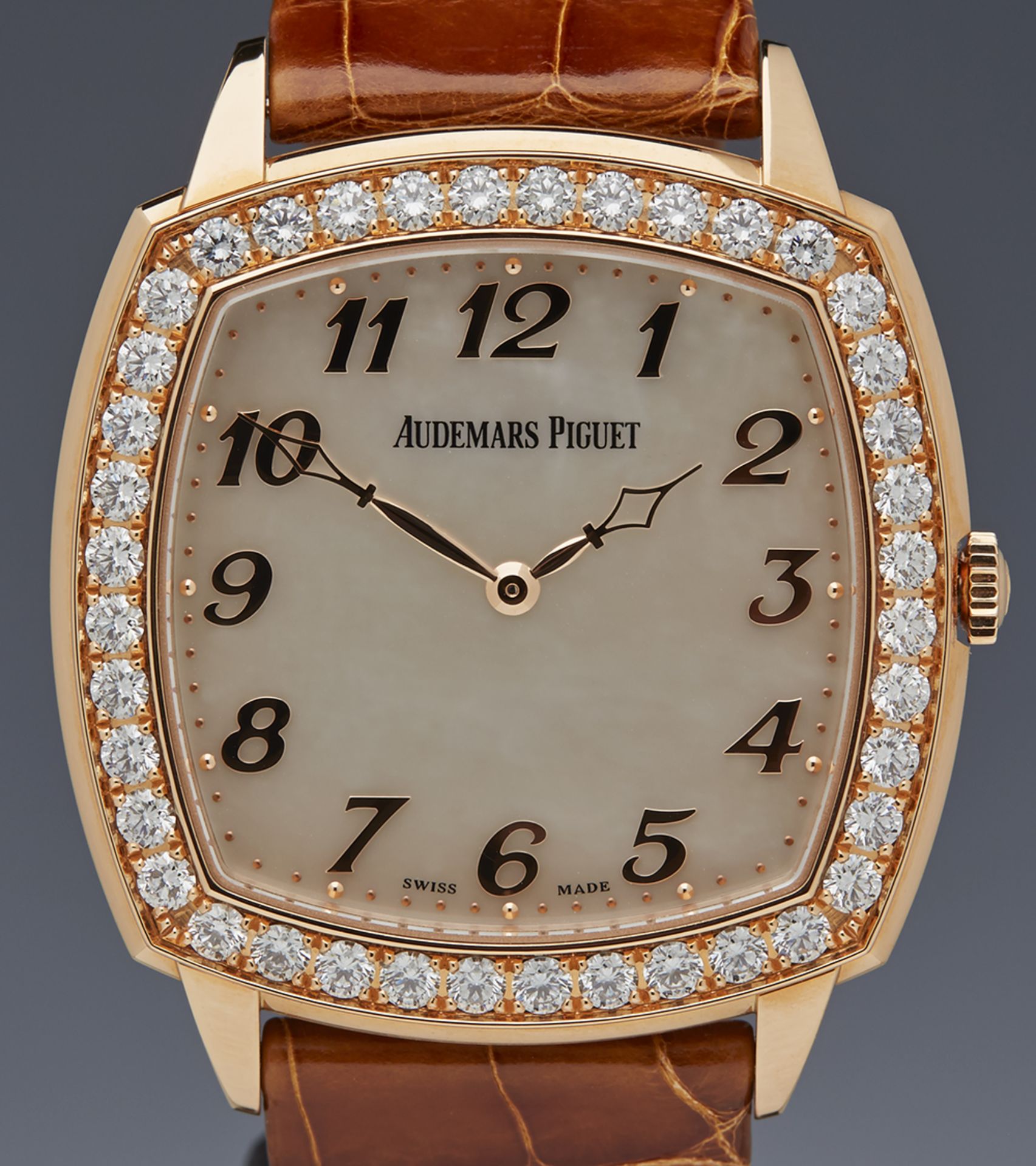 Audemars Piguet, Tradition Extra Thin 18k Rose Gold Diamonds MOP 15337OR.ZZ.A810CR.01 - Image 4 of 11