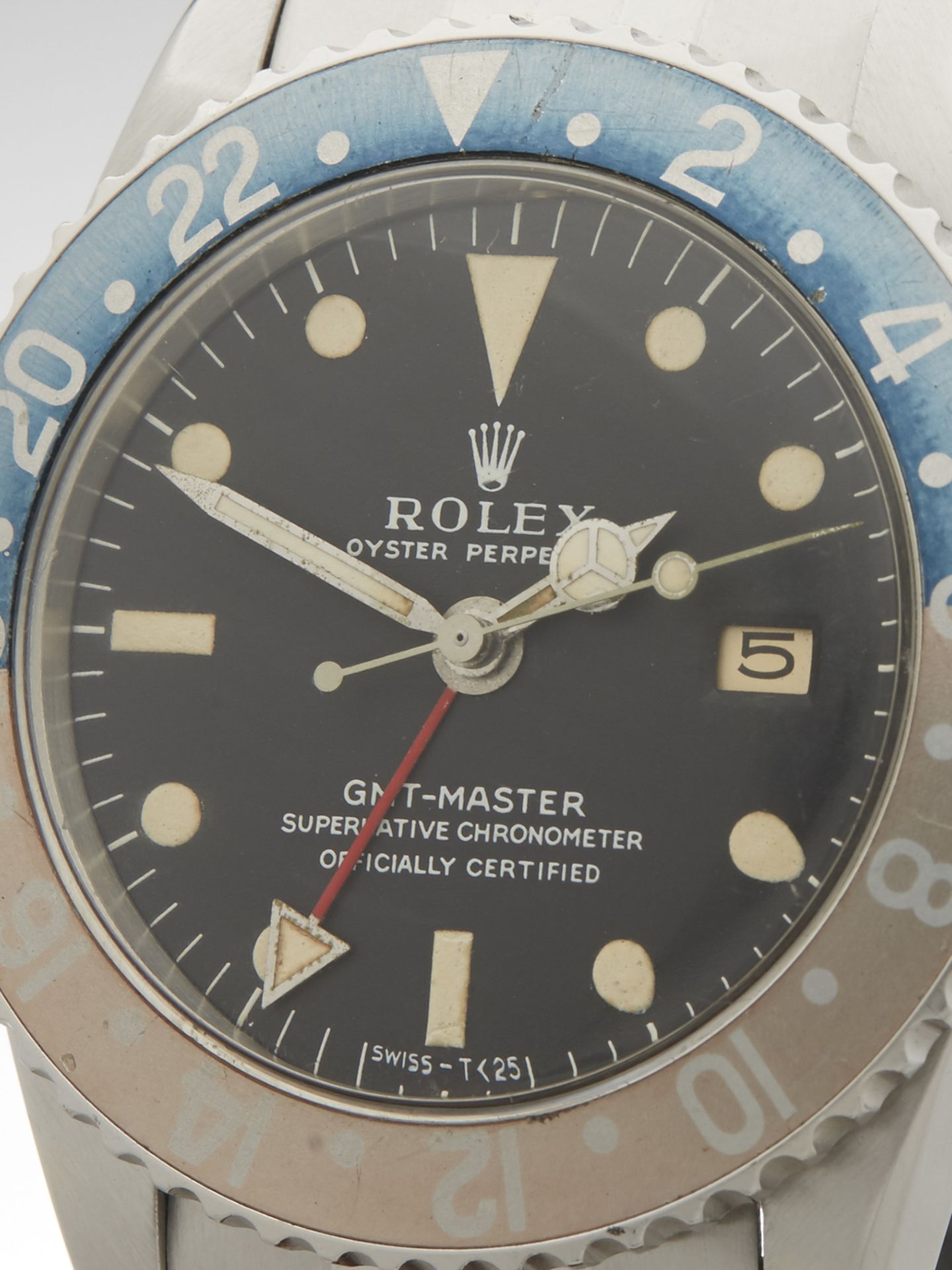 Rare, 1961 Rolex, GMT-Master Pointed Crown Guards, Matt Dial 40mm Stainless Steel 1675 - Image 2 of 9