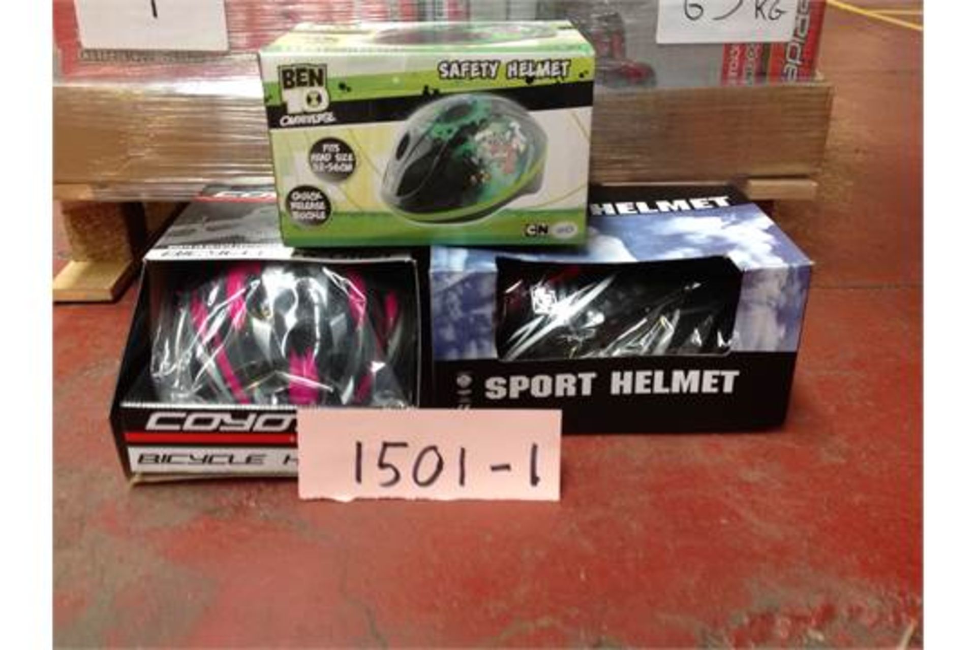 1501 | 1 x pallet cycle helmets